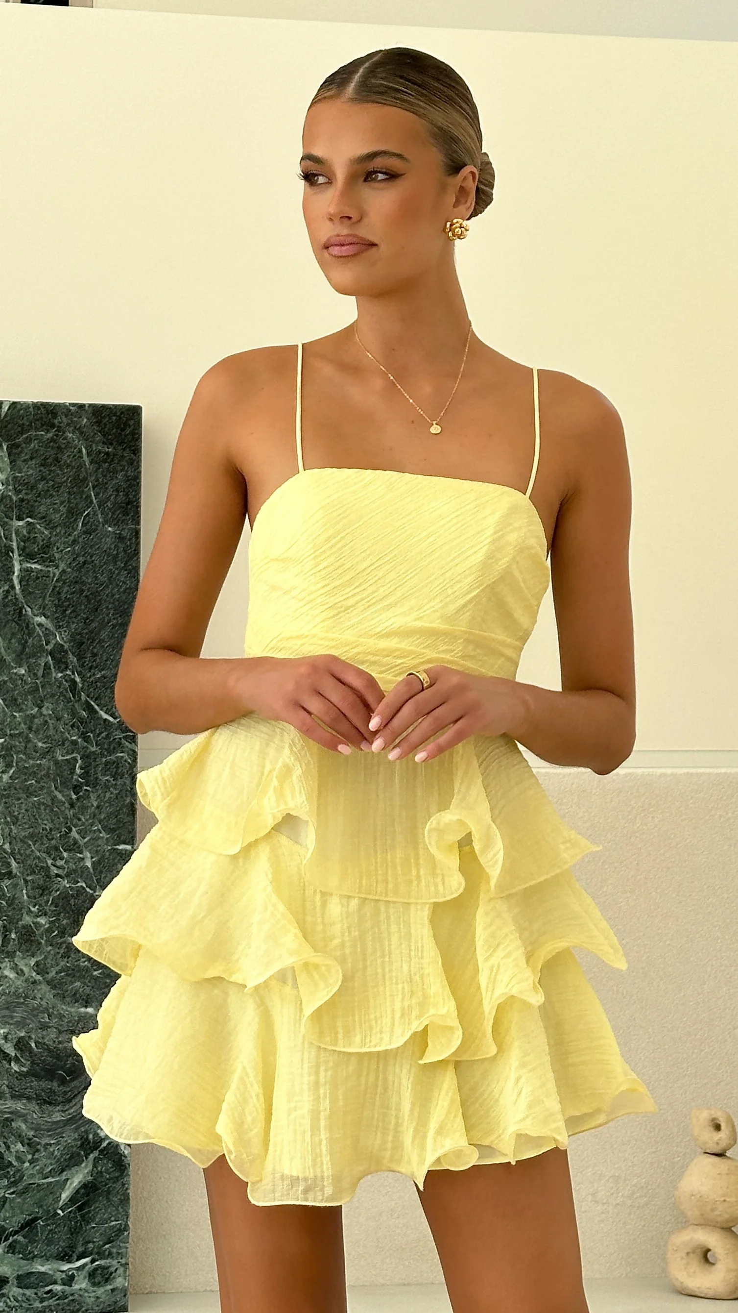 Amery Mini Dress - Butter