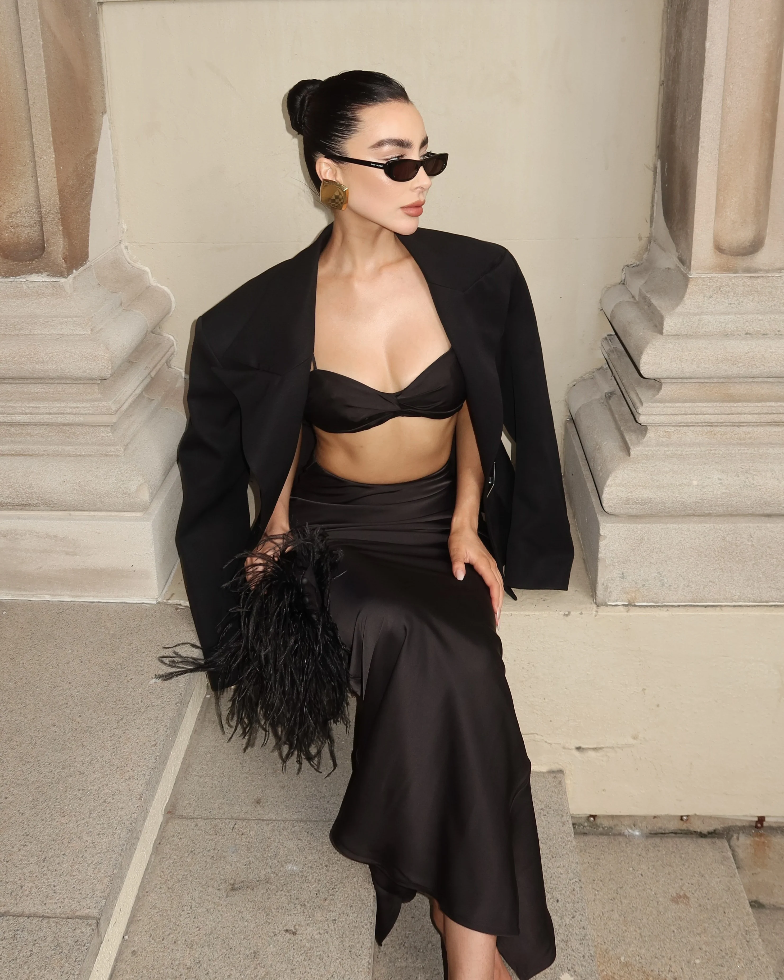 Chi Crop Top - Black