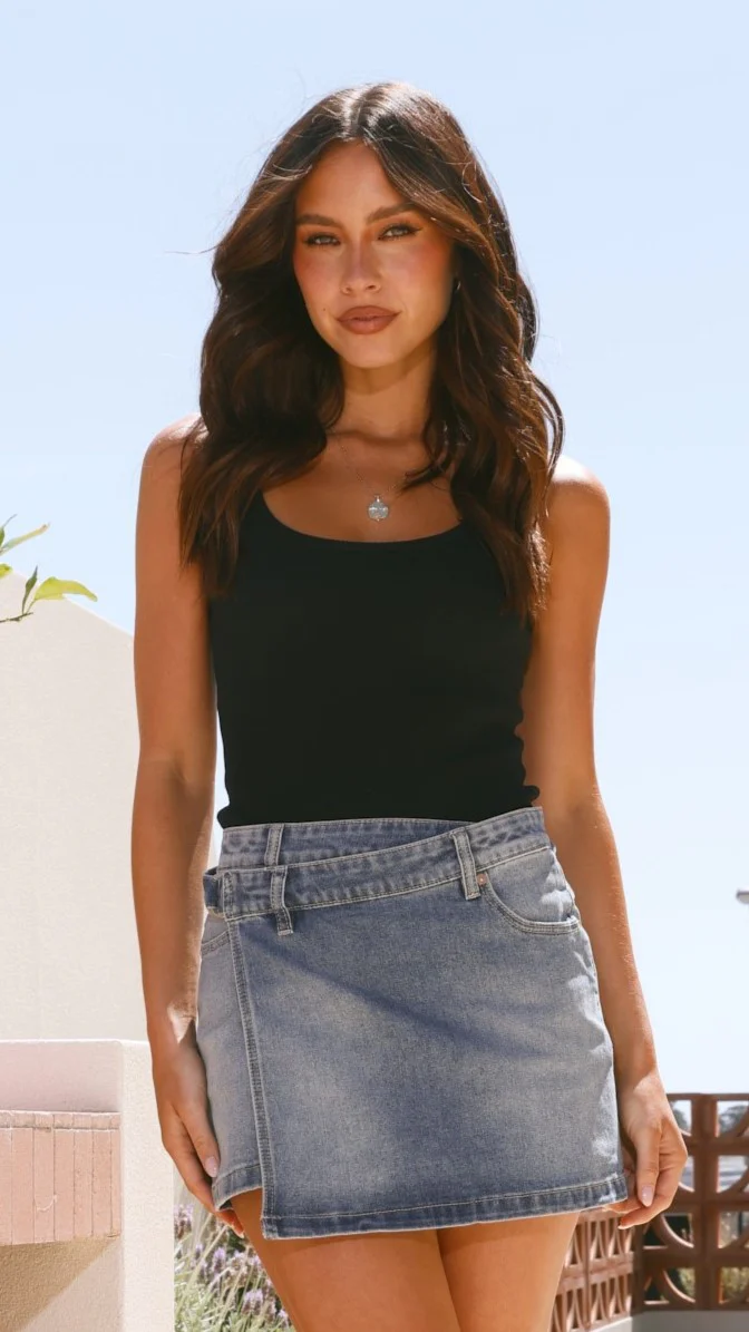 Abrand Wrap Mini Skirt - Dalia