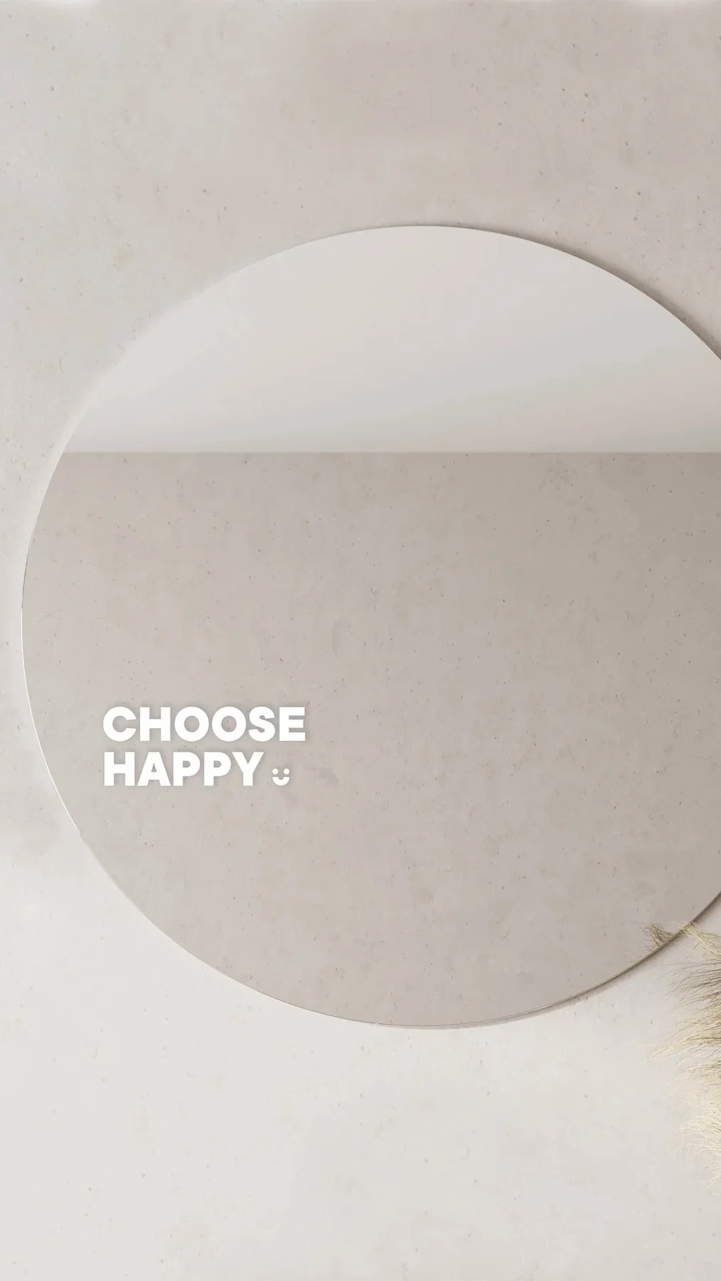 Choose Happy - Affirmation Mirror Sticker