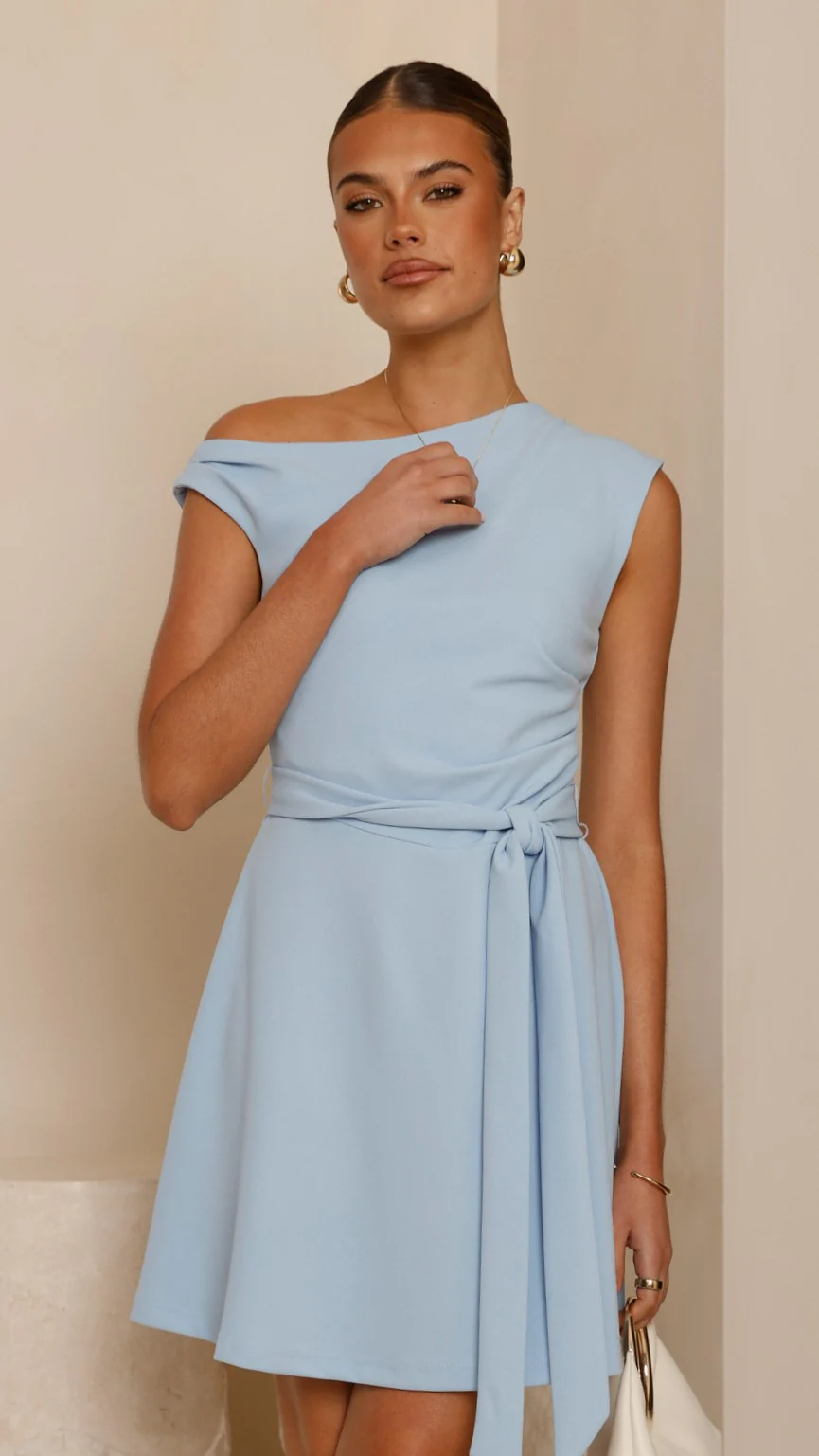 Gem Mini Dress - Blue