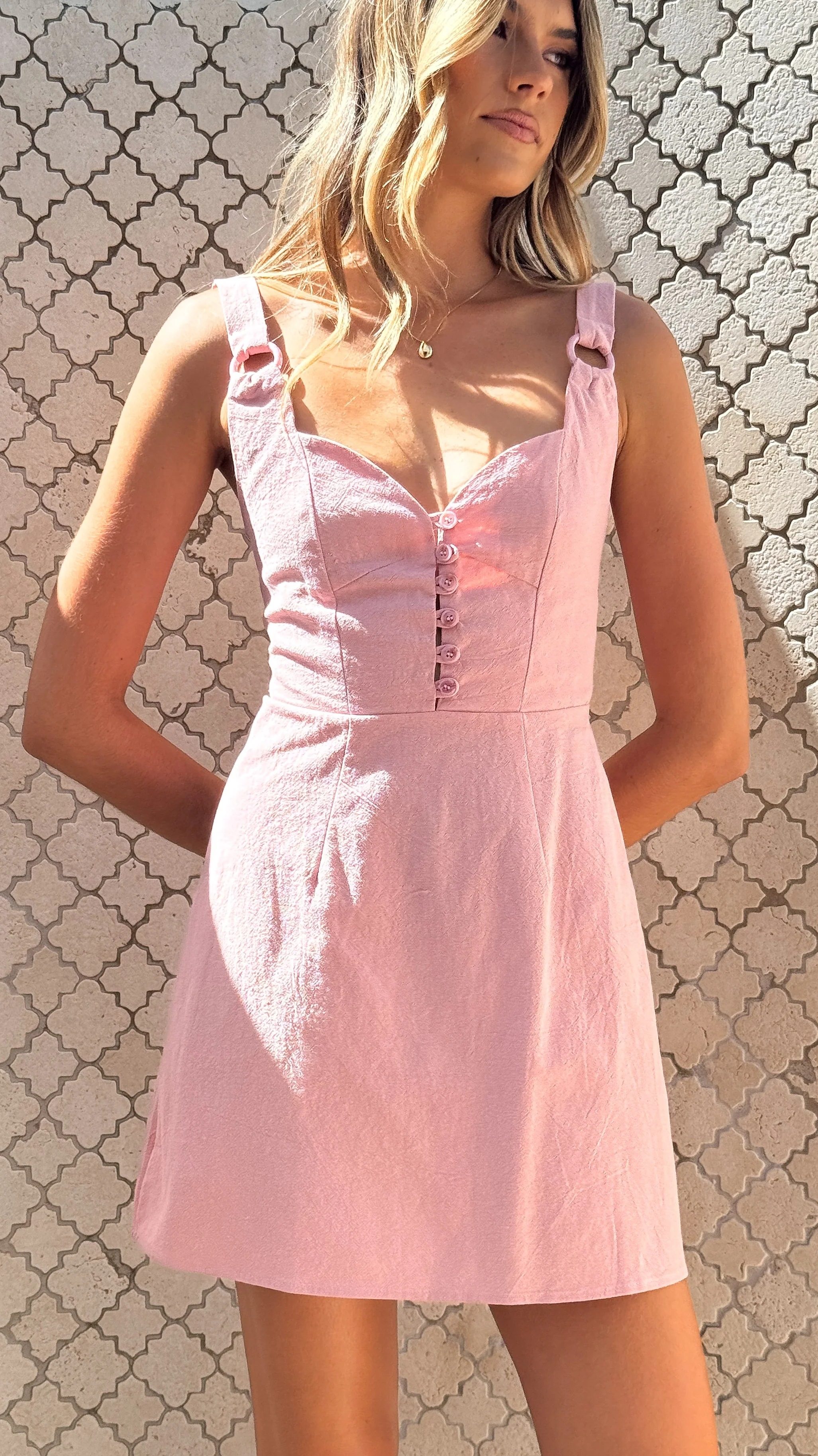 Allura Mini Dress - Pink