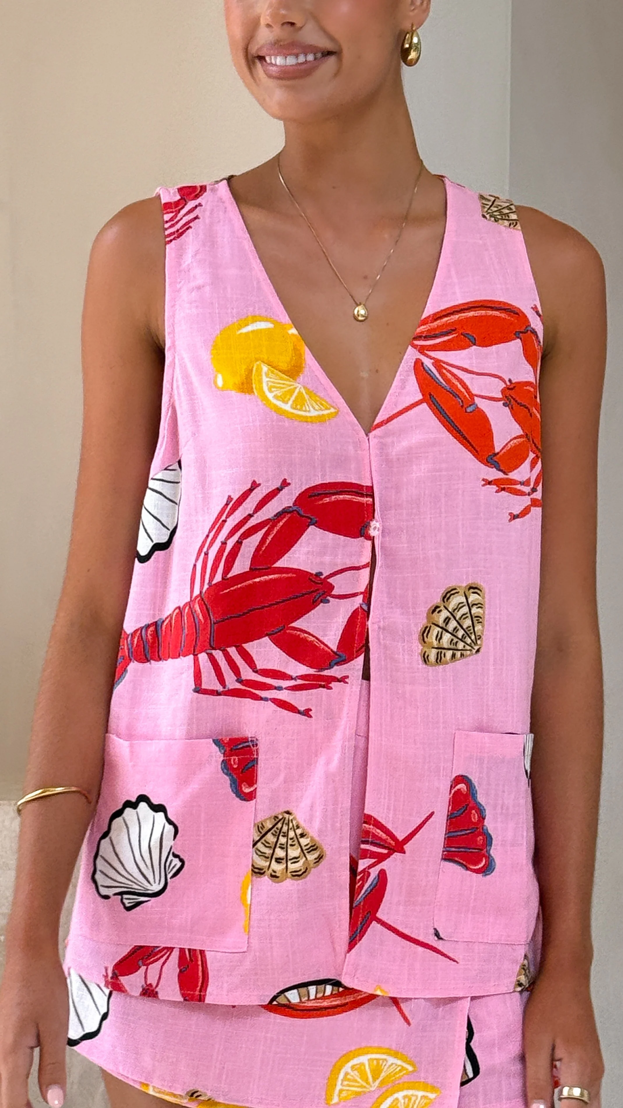 Dali Top - Shell Lover Print