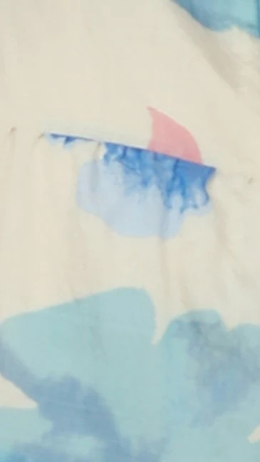 Coral Mini Dress - Blue Floral