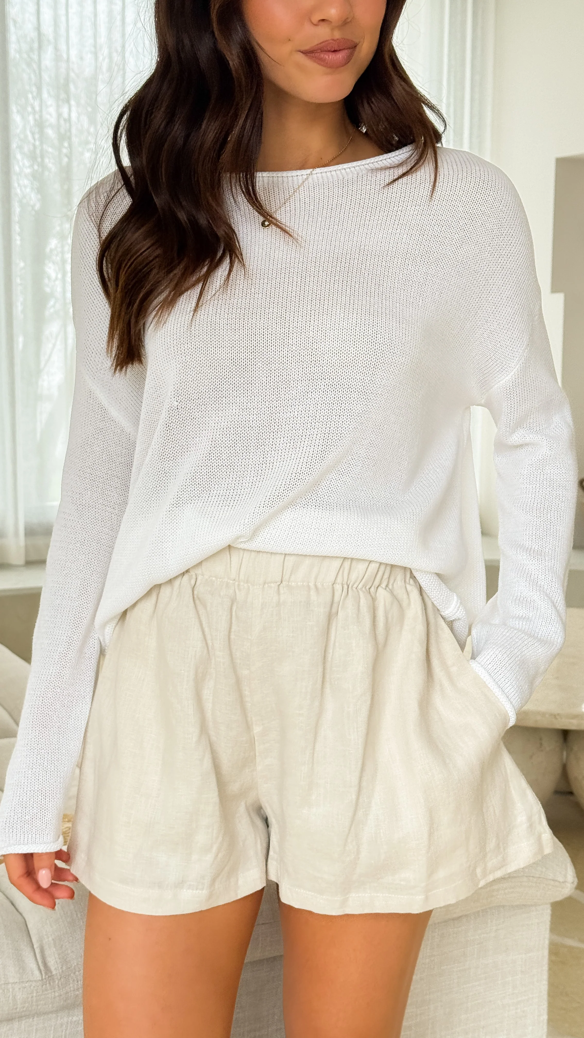Lakoa Knit Top - White