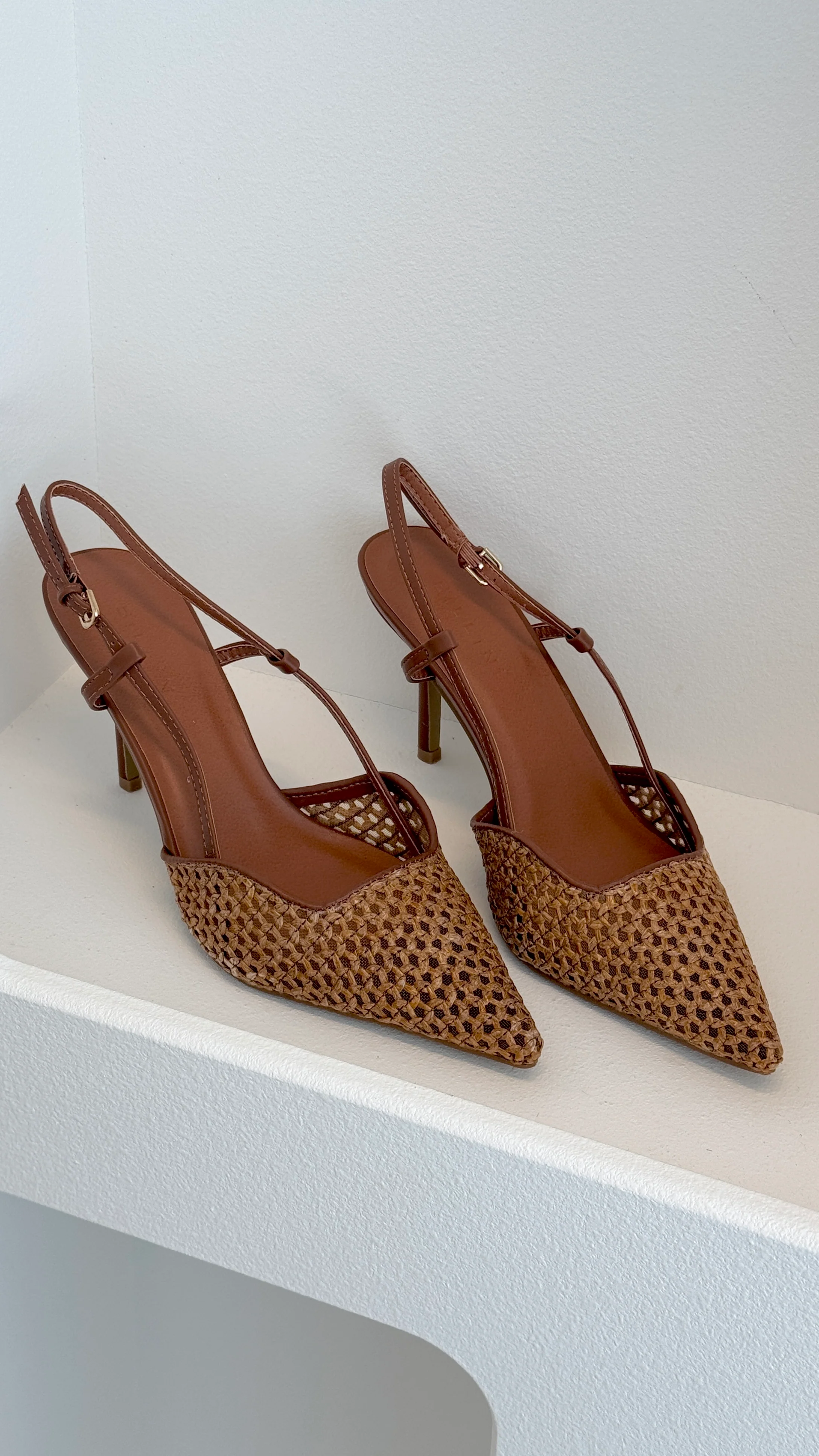 Kameron Heel - Dark Tan Natural