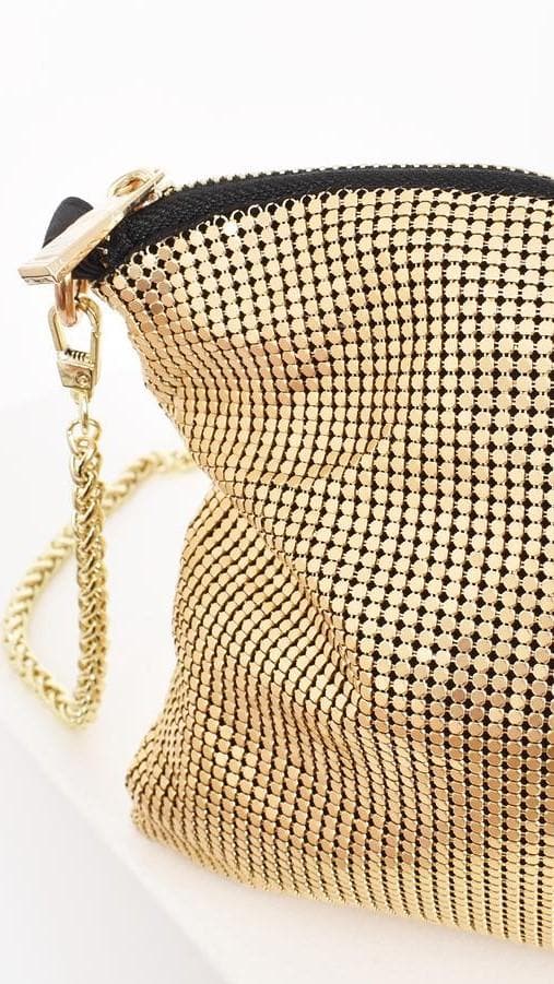 Chain Mesh Bag - Gold