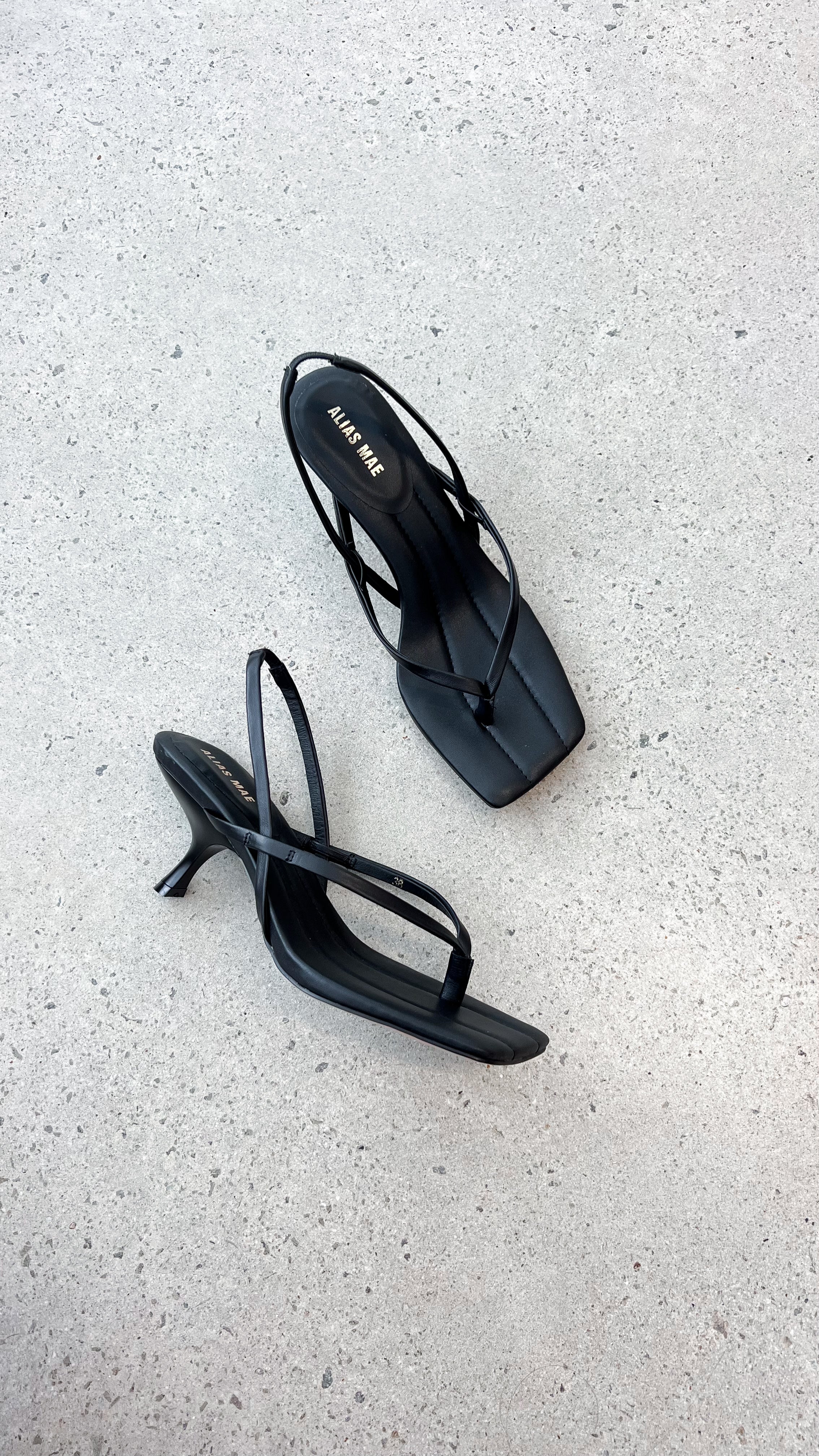 Alias Mae Jem Heel - Black Leather