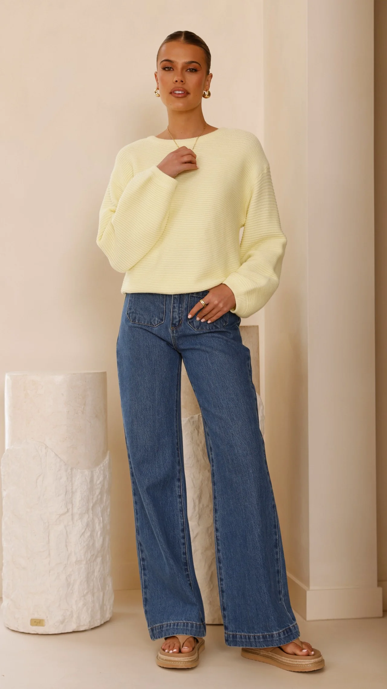 Carmel Knit - Yellow