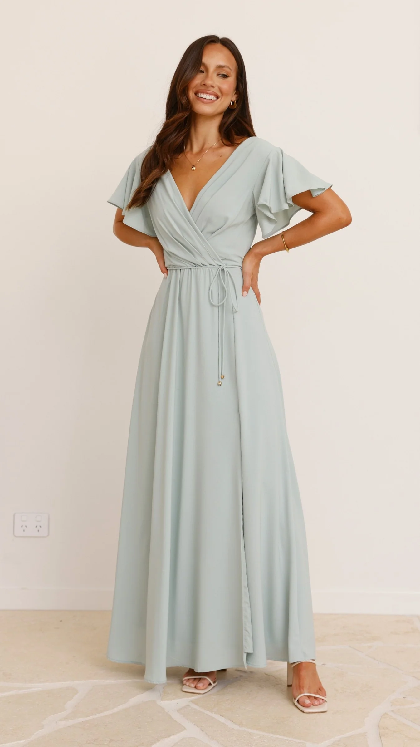 Charlize Maxi Dress - Sage