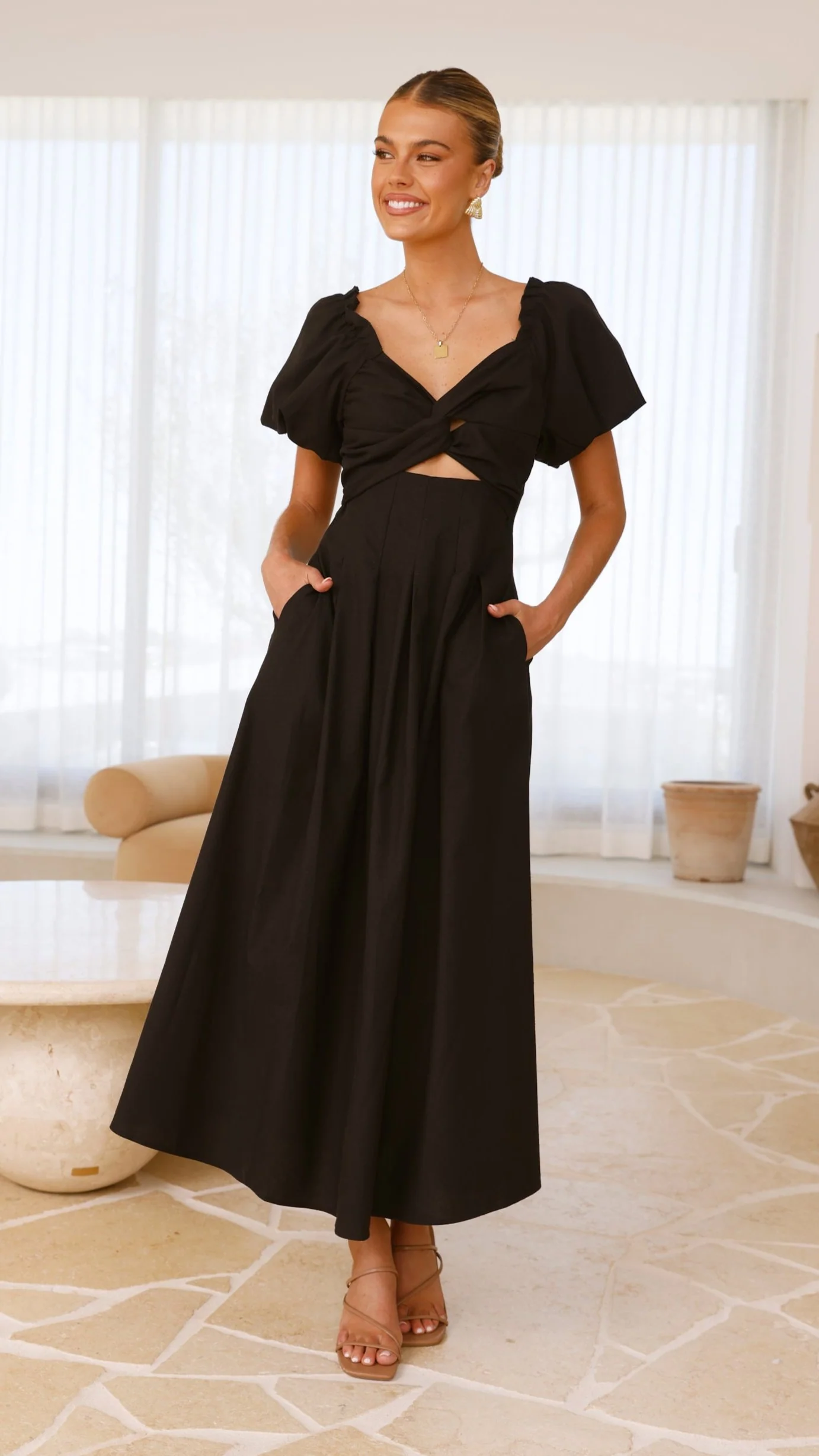 Christina Maxi Dress - Black