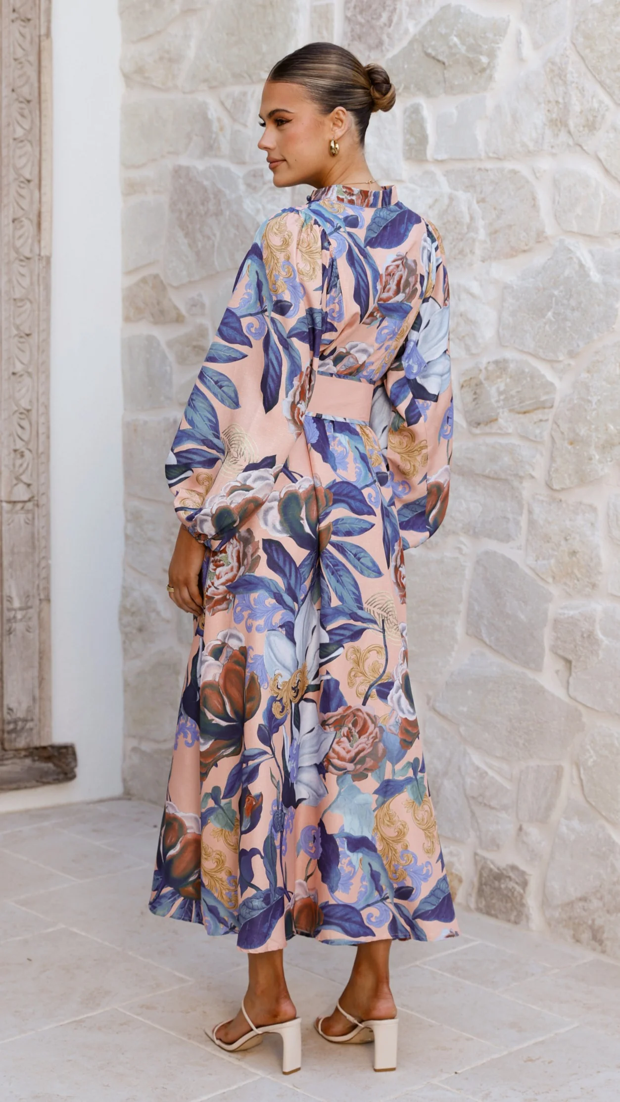 Carmal Long Sleeve Maxi Dress - Donatella Rosa