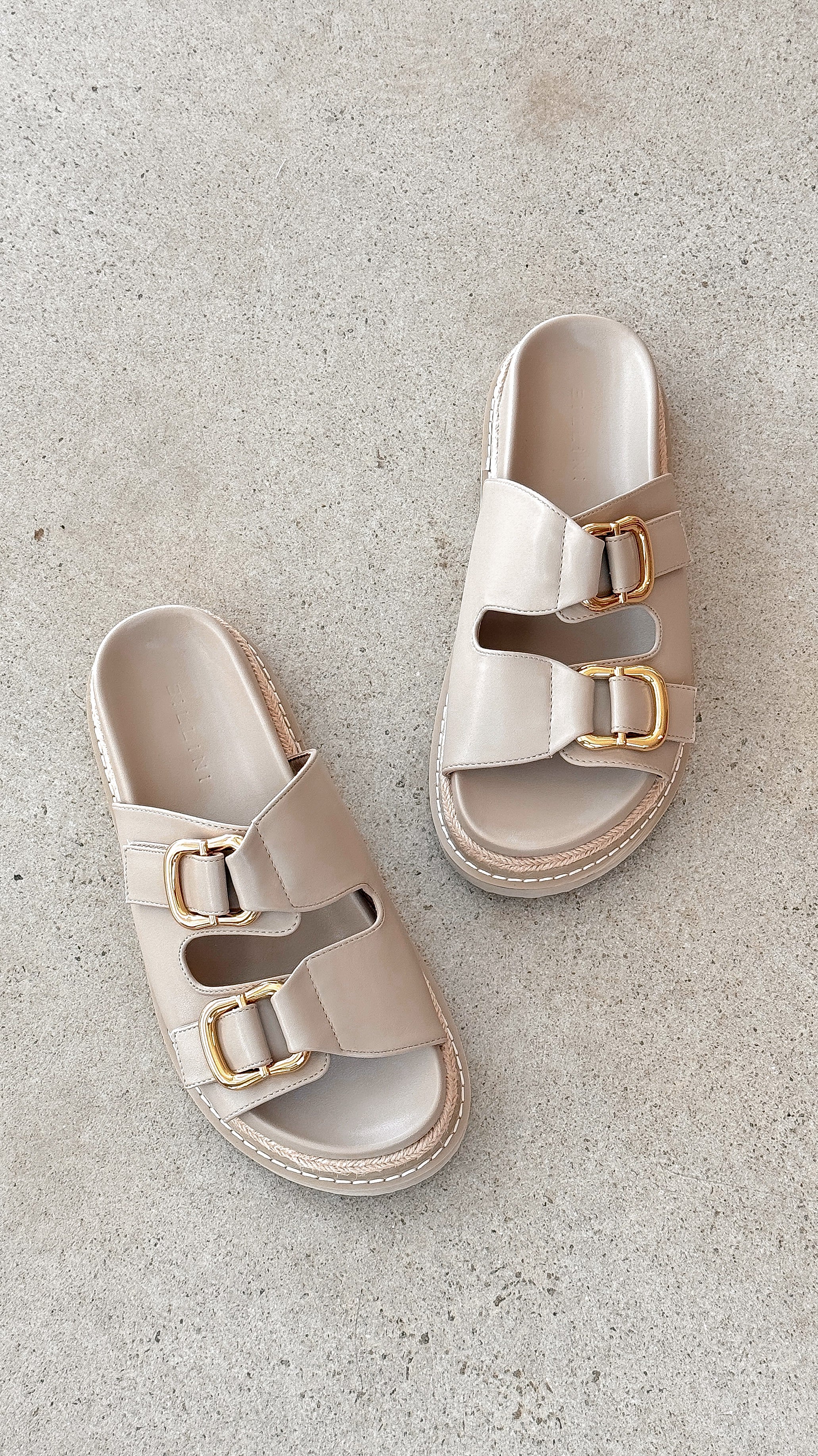 Alessia Slide - Stone