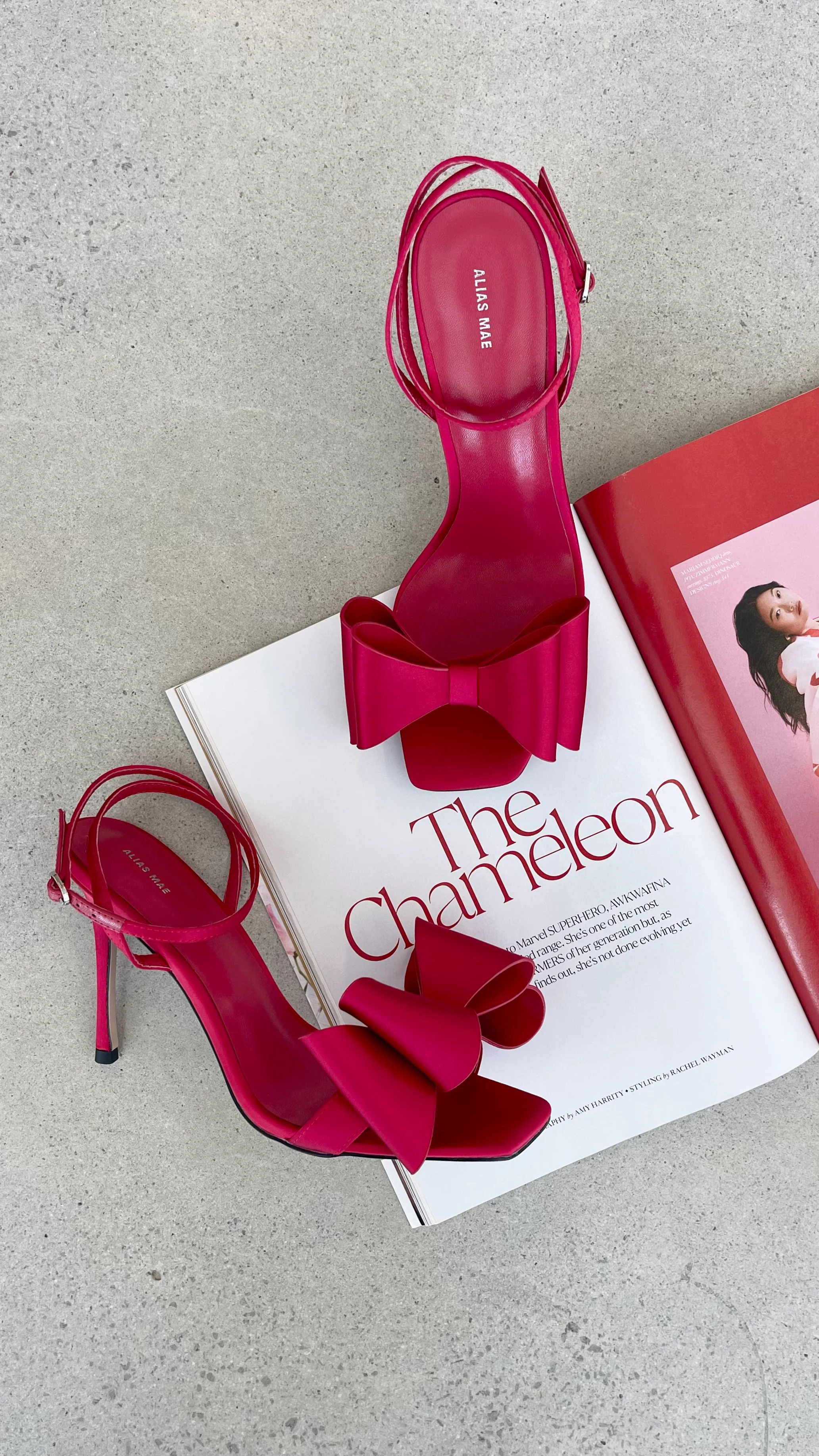 Gabby Heel - Tomato Satin