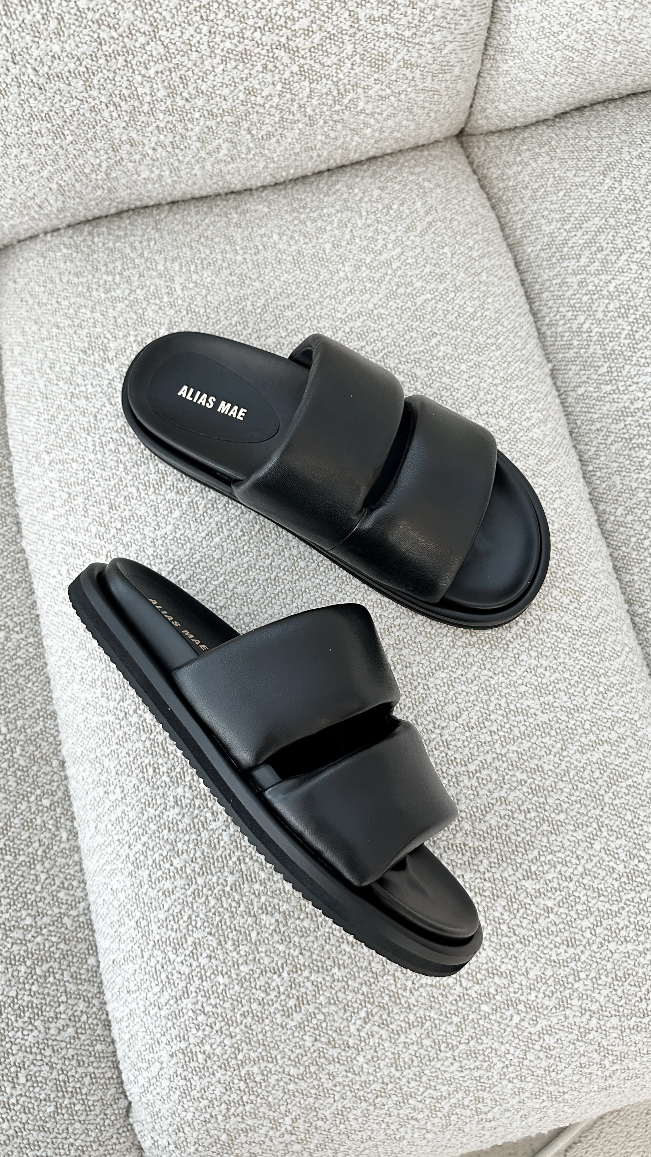 Alias Mae Dawn Slide - Black Leather