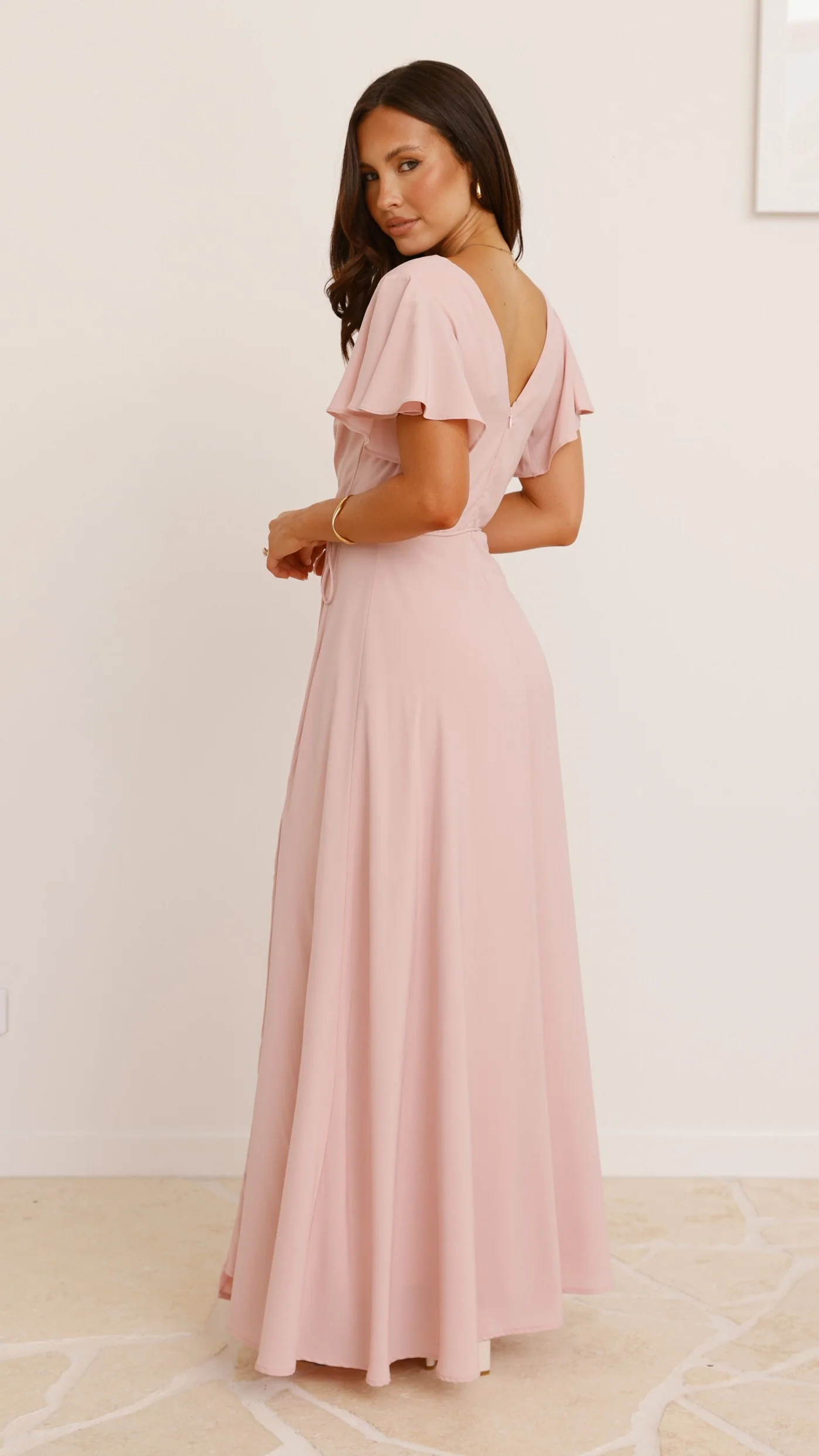 Charlize Maxi Dress - Dusty Pink
