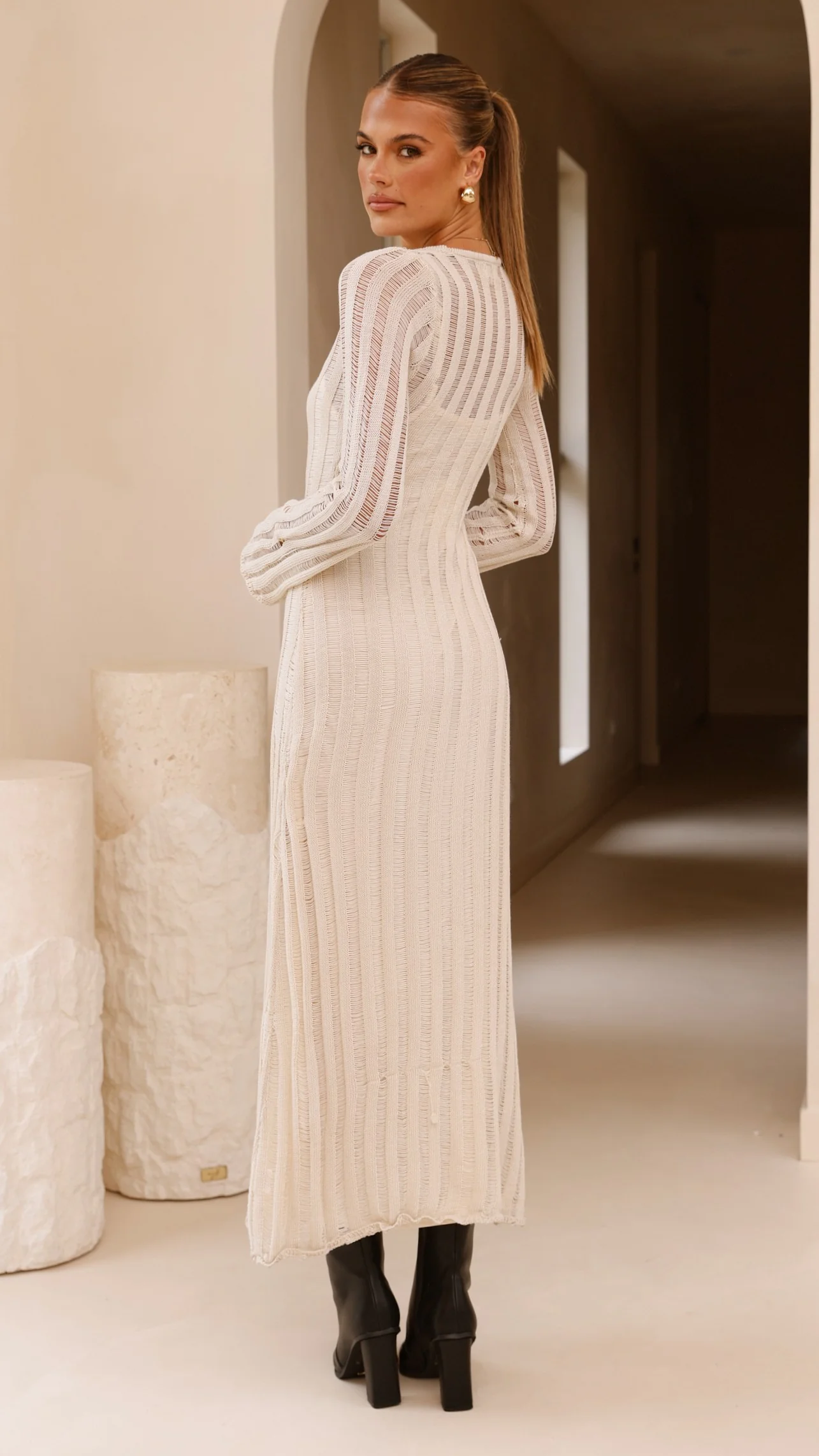 Allure Maxi Dress - Beige