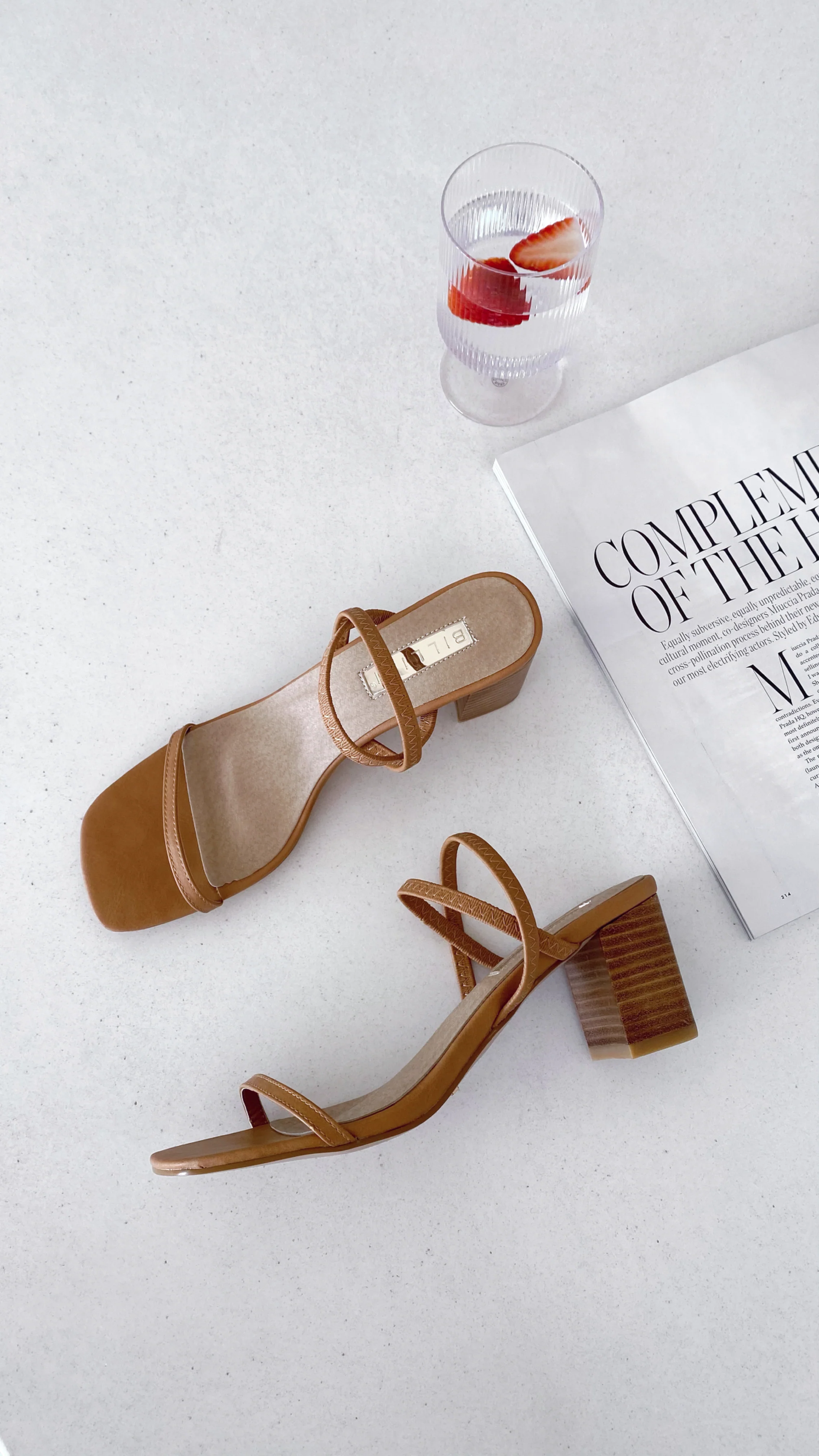 Balton Mule Heel - Sugar Brown / Natural