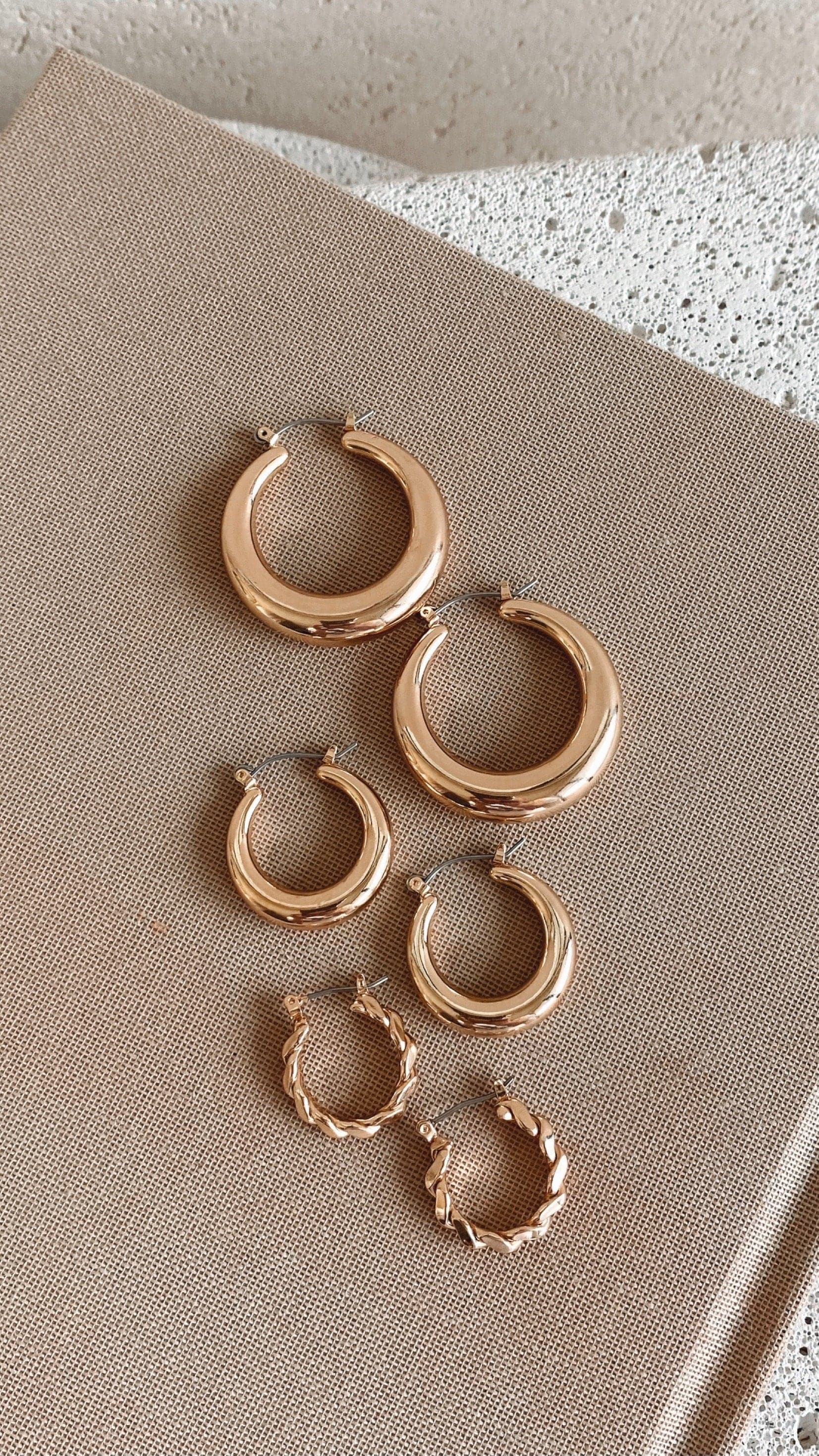 Classic Hoop Set - Gold