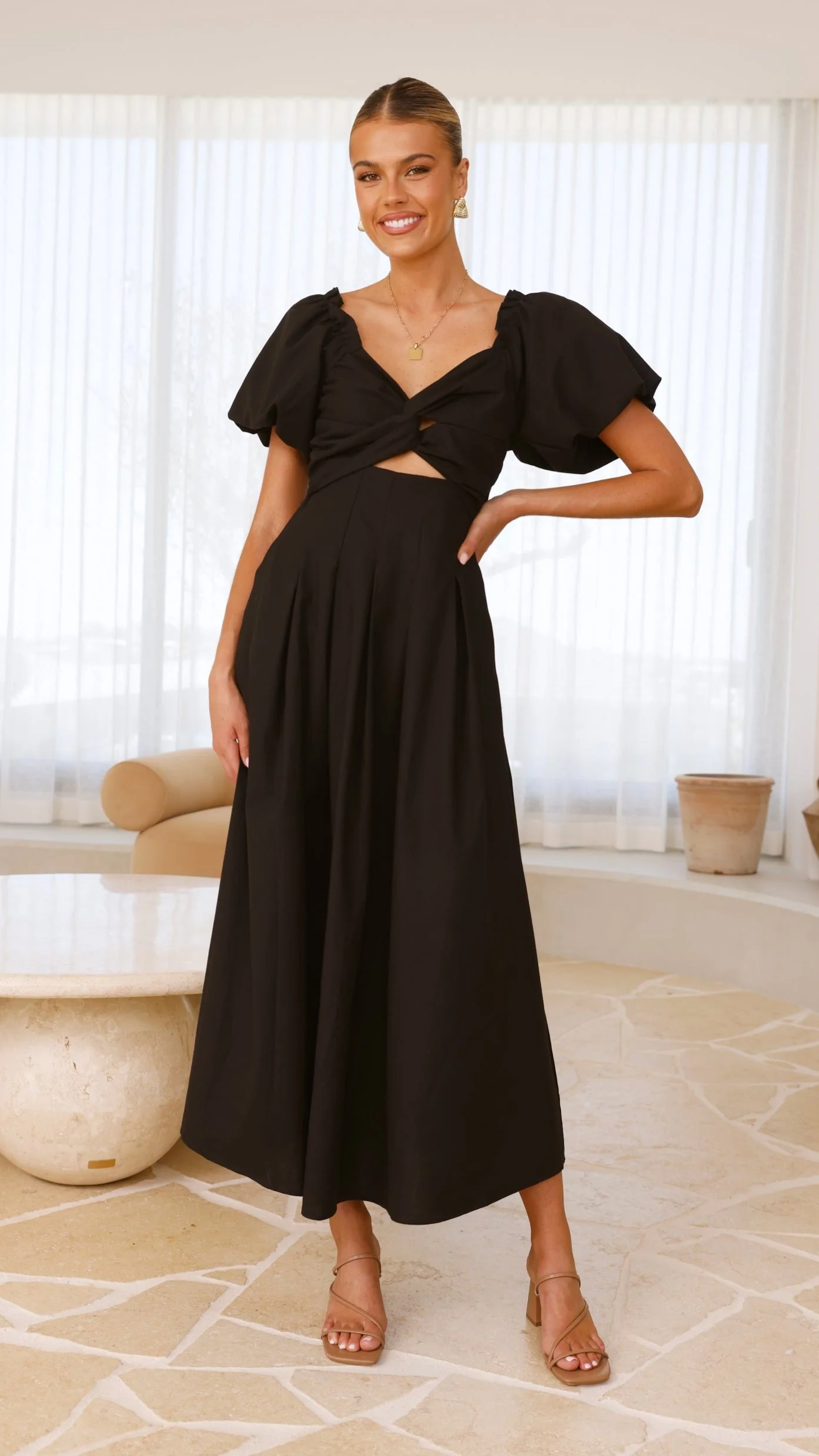 Christina Maxi Dress - Black