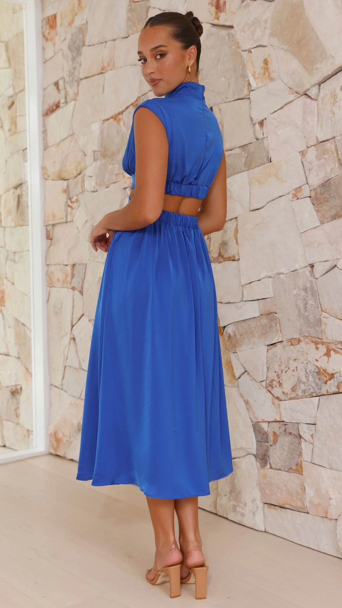 Cindie Midi Dress - Cobalt Blue