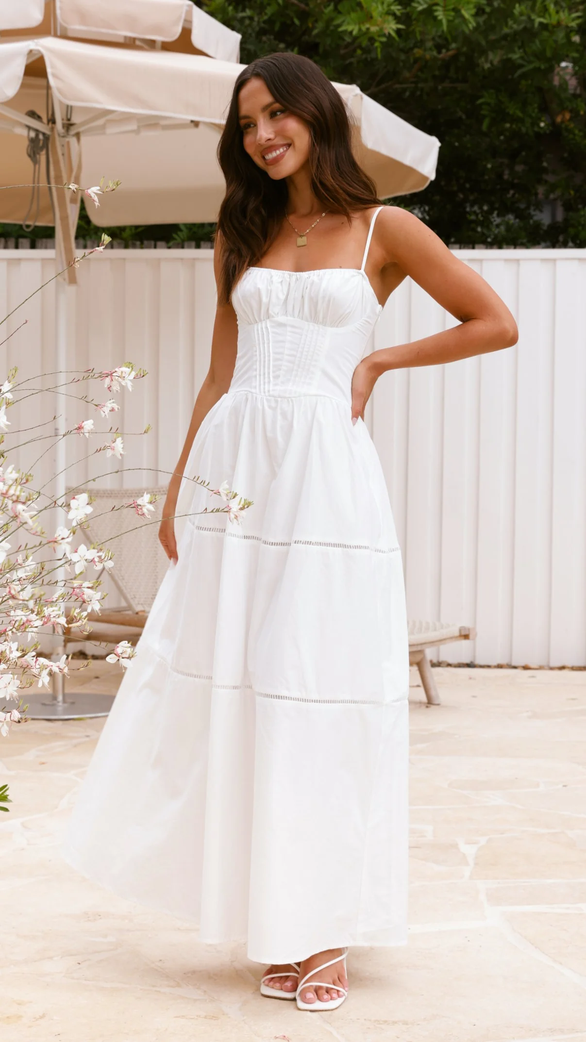 Isabella Maxi Dress - White