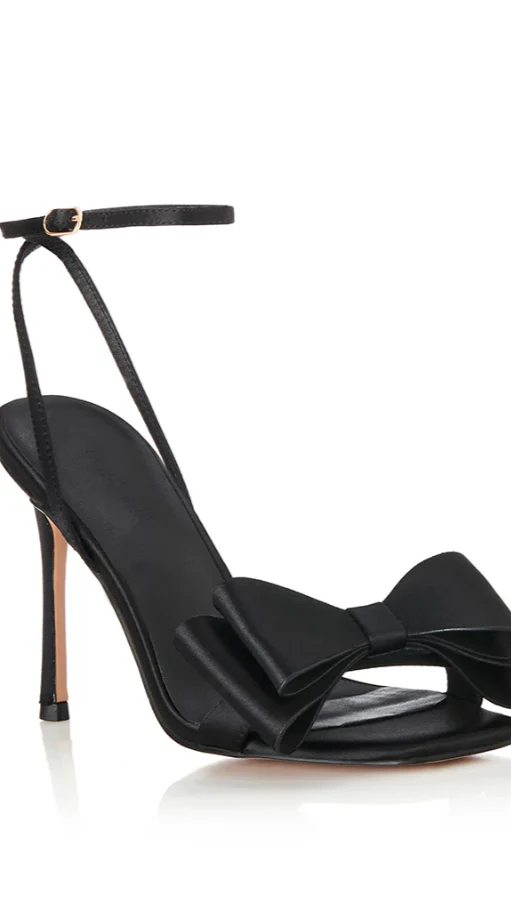 Gabby Heel - Black Satin