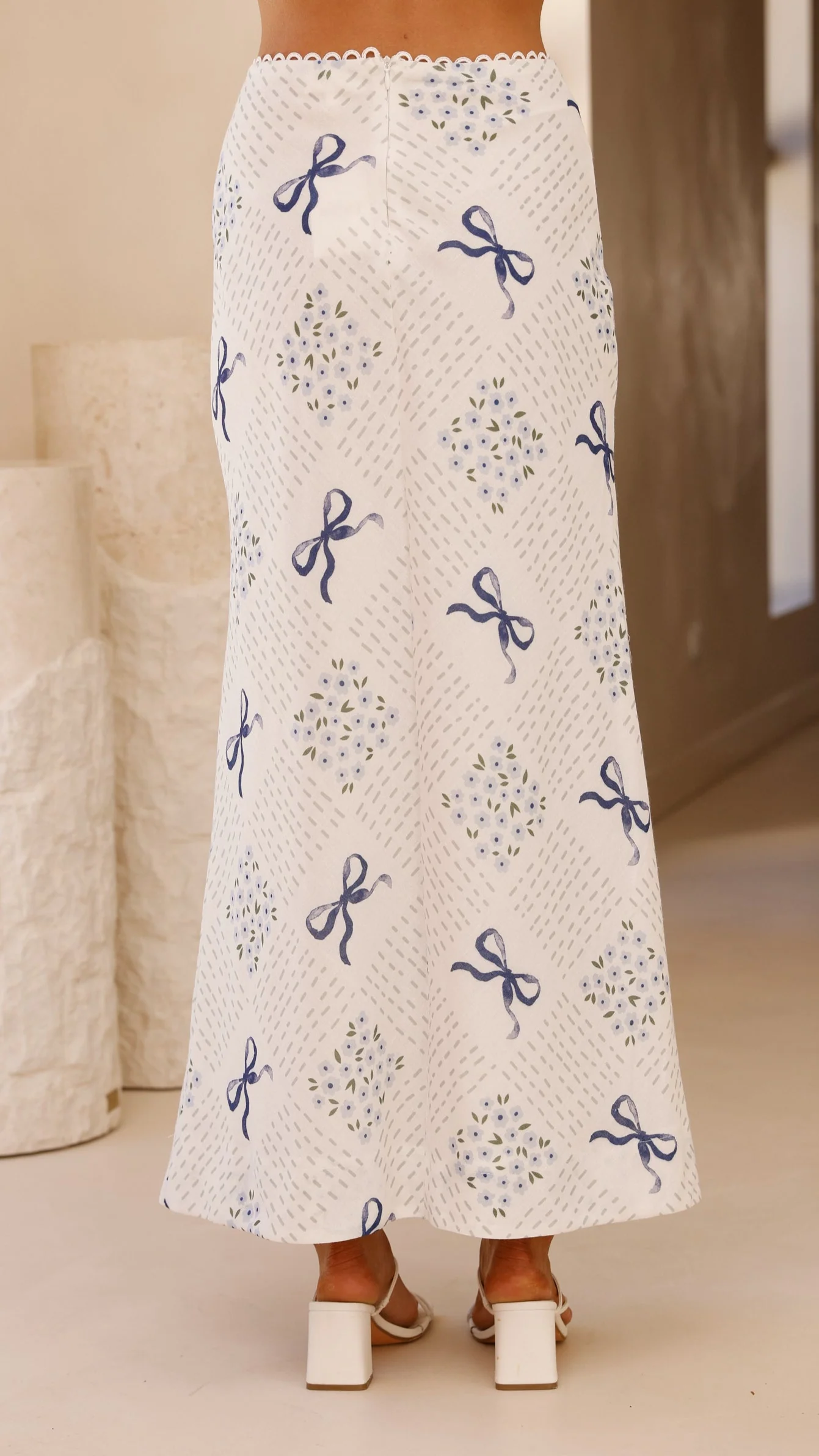 Jamie Maxi Skirt - Sweet Bow Blue