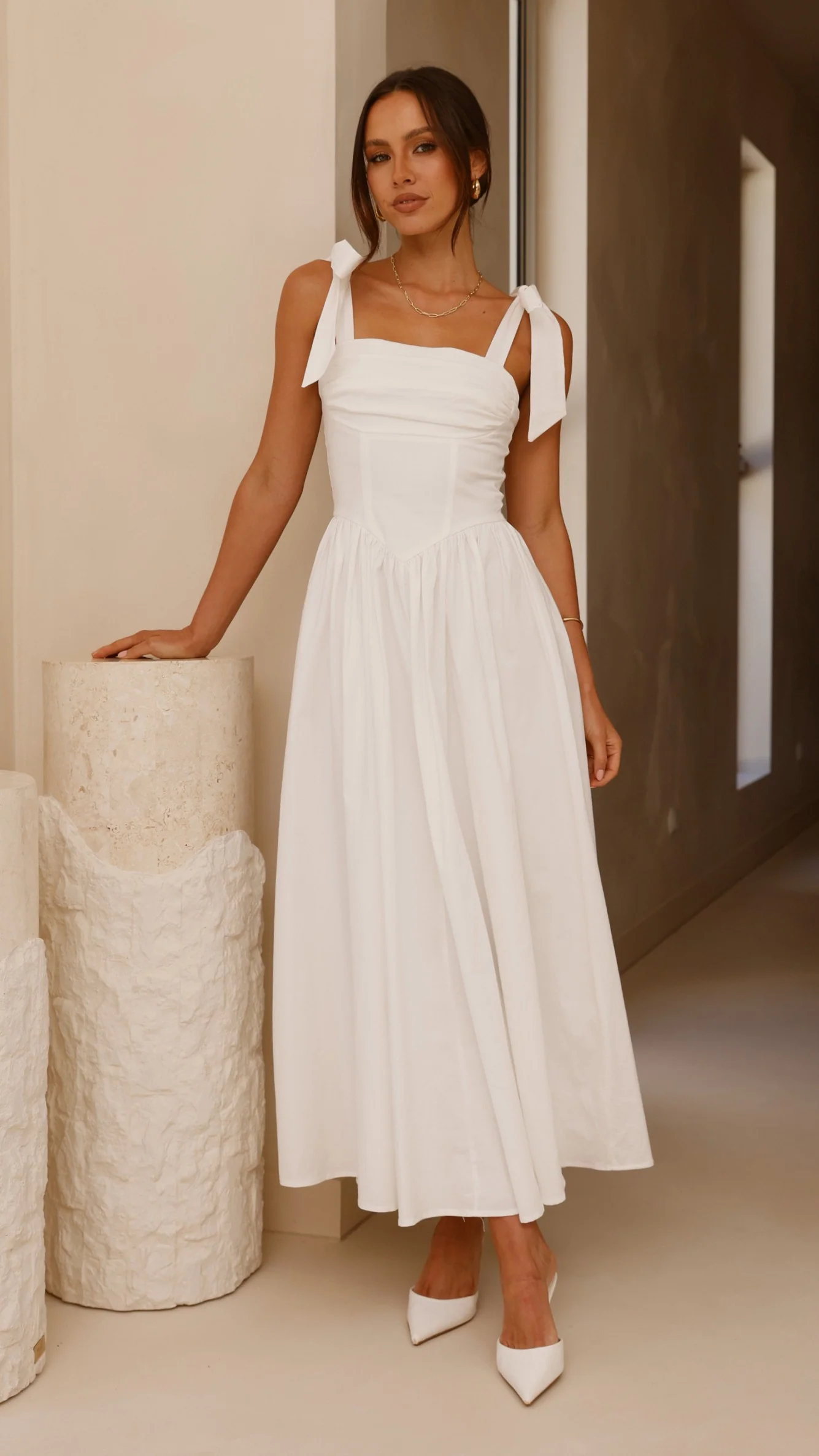 Haisley Maxi Dress - White