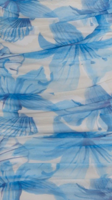 Saila Mini Dress - Ocean Bloom