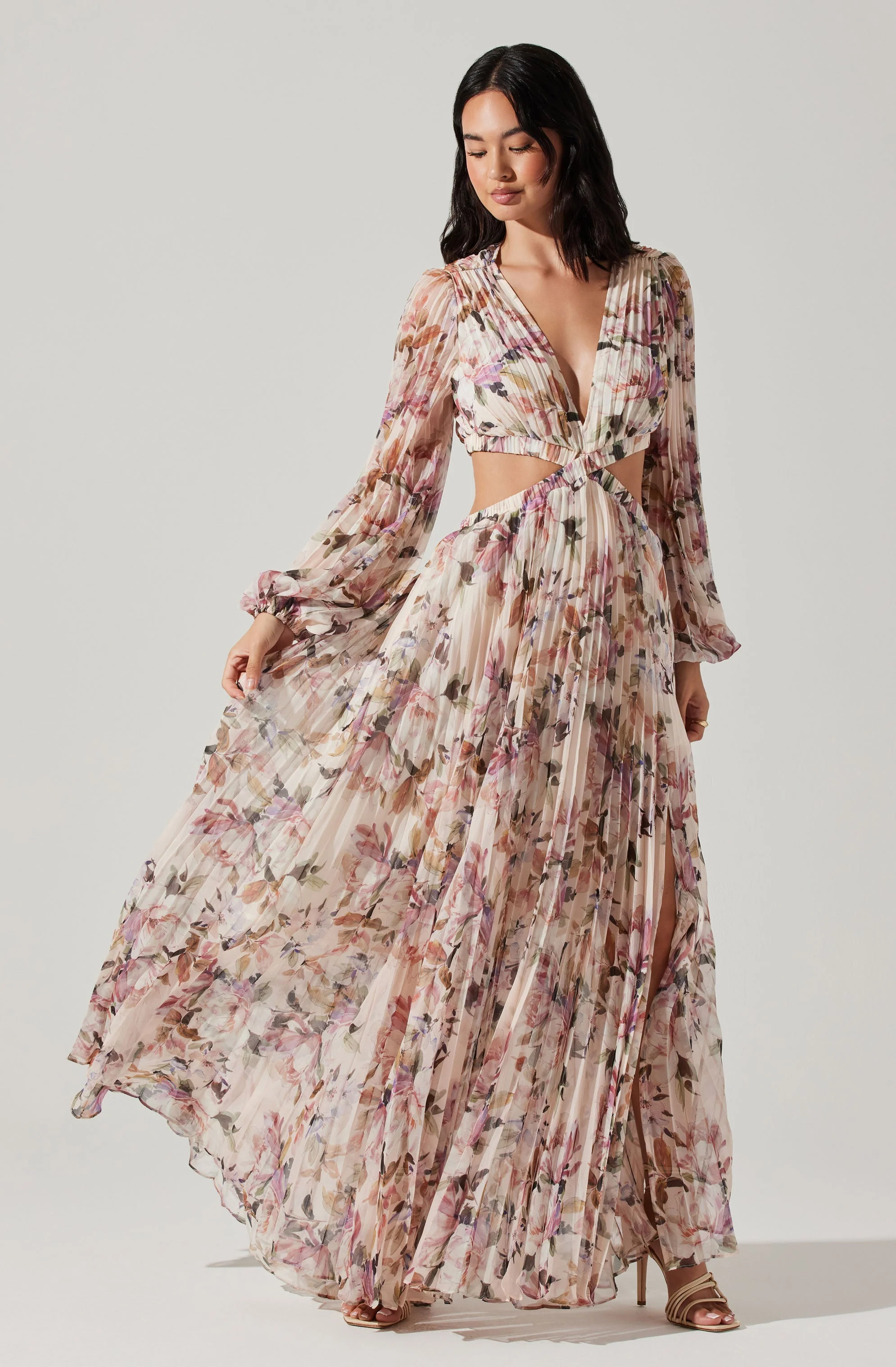 Revery Floral Long Sleeve Maxi Dress