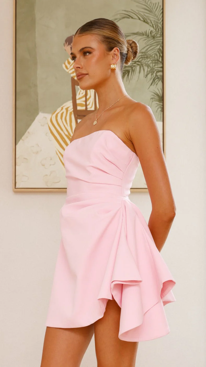 Hanae Mini Dress - Pink