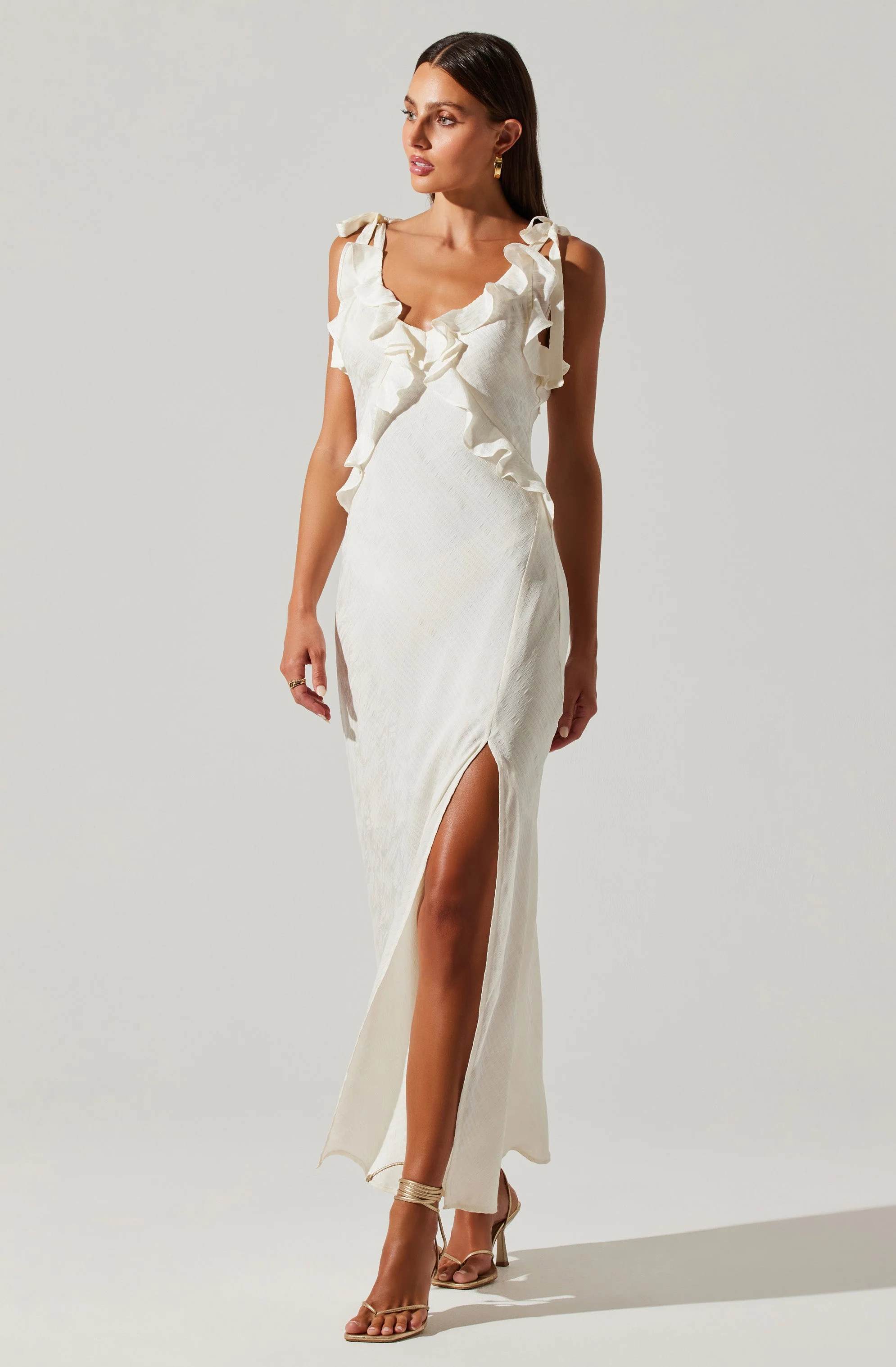 Sorbae Ruffle Maxi Dress