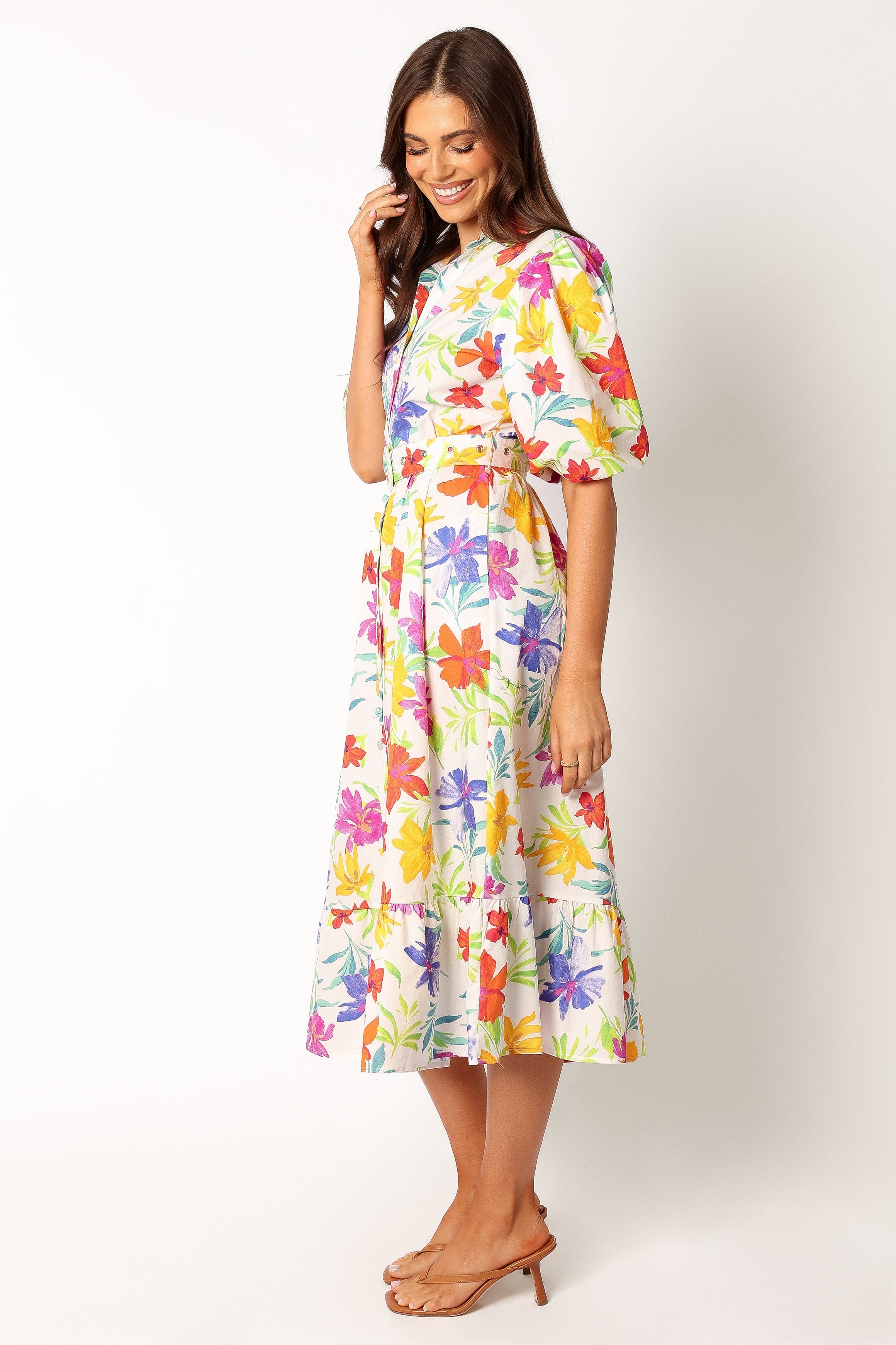 Reese Midi Dress - Zinnia Print