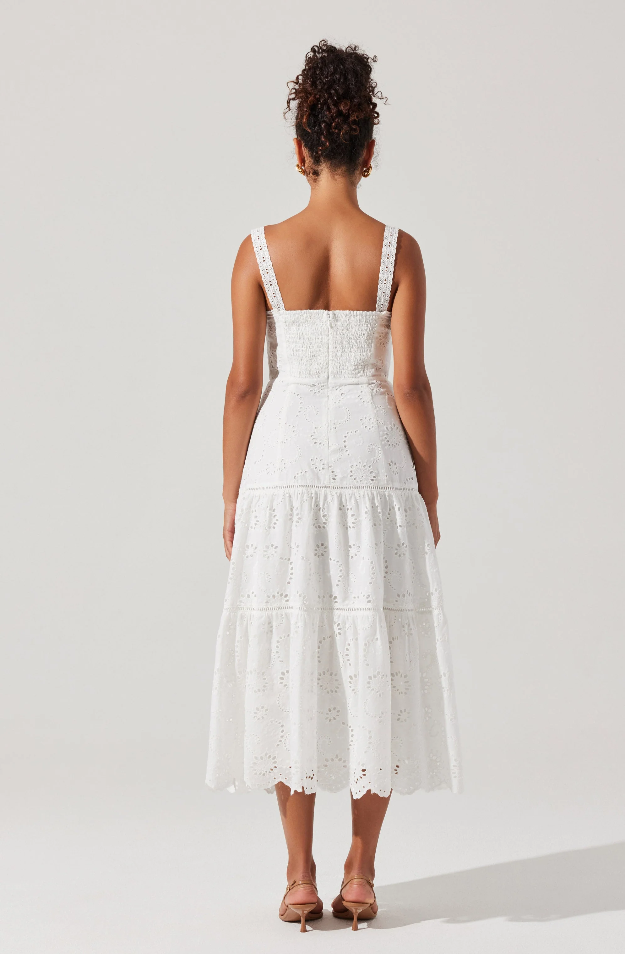 Pellagia Eyelet Midi Dress