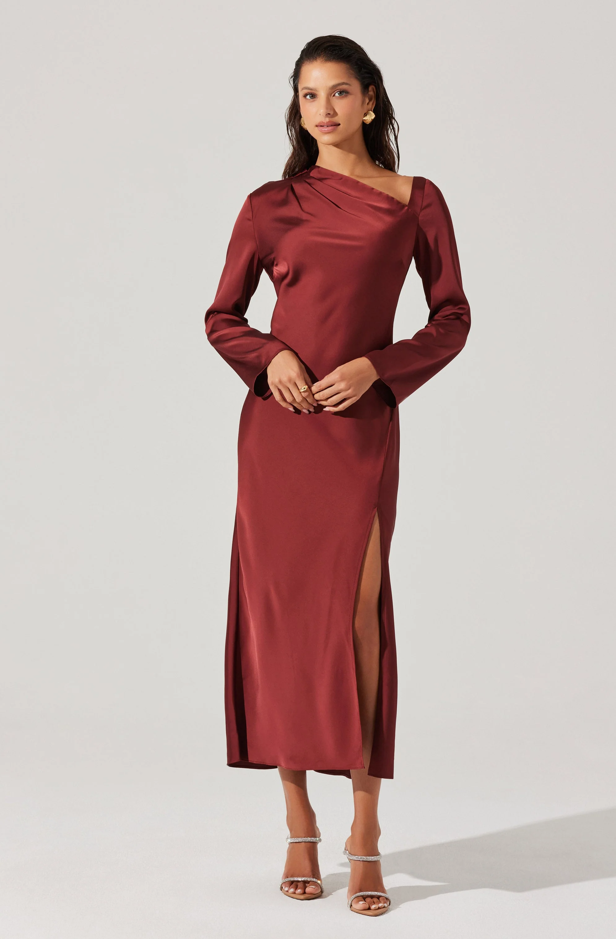 Catriona Satin Maxi Dress