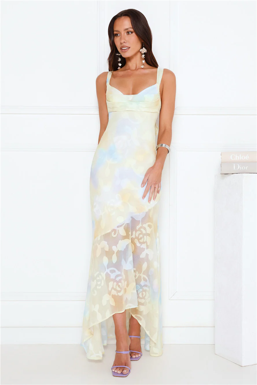 Lush Style Maxi Dress Yellow