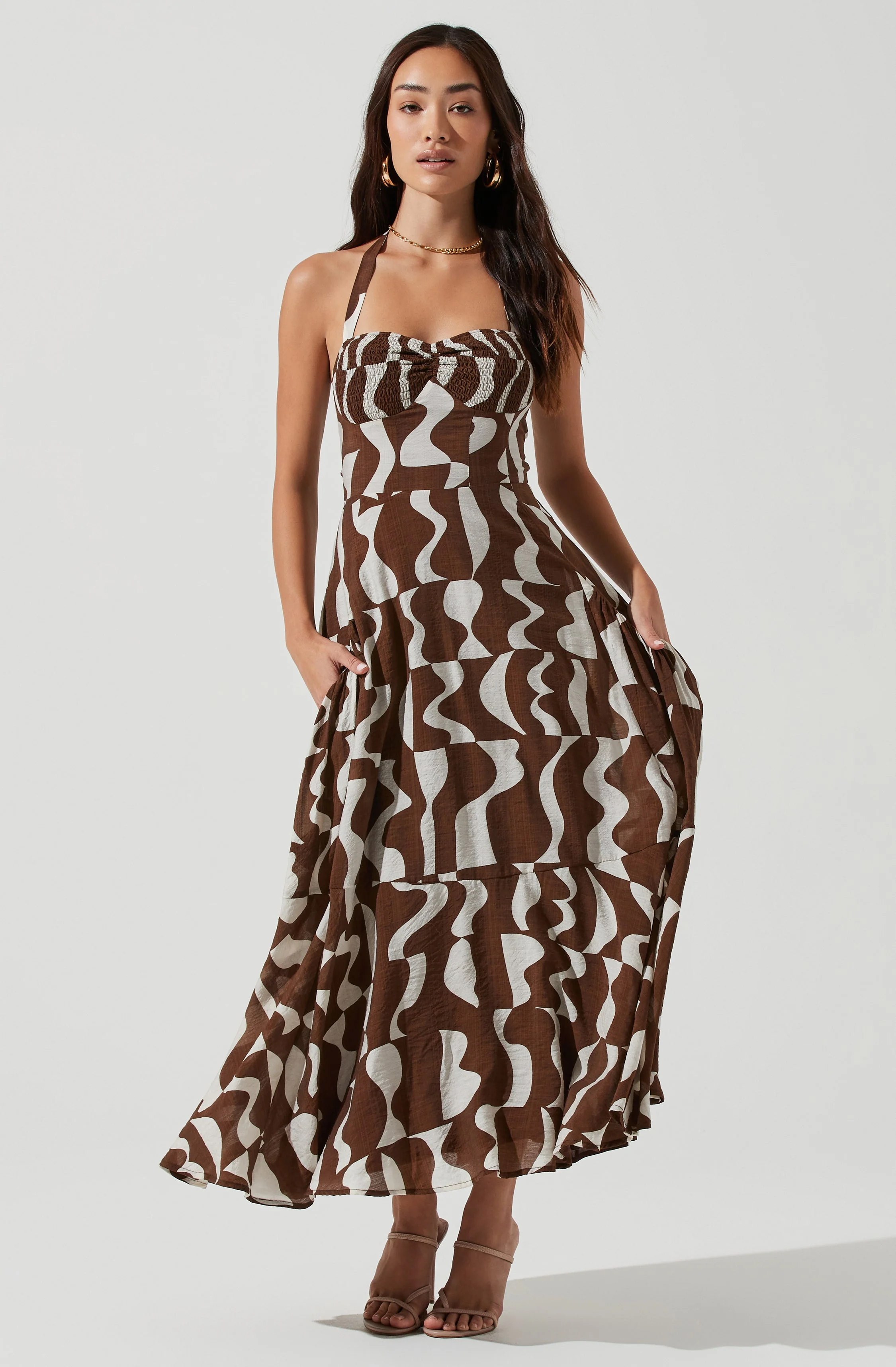 Mariella Halter Maxi Dress