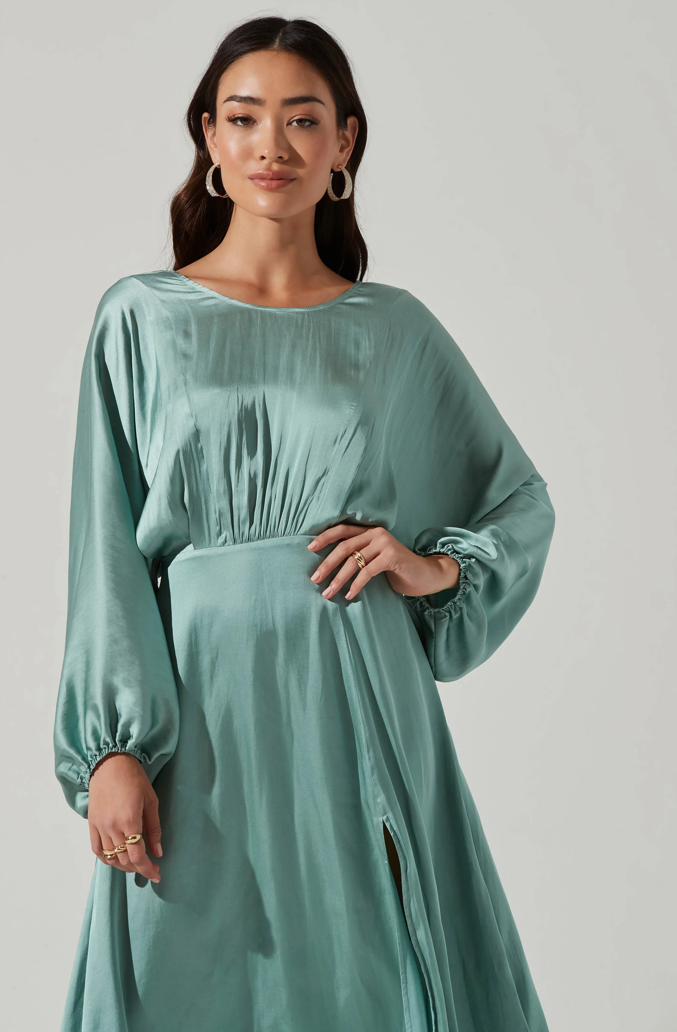 Marin Dolman Sleeve Midi Dress