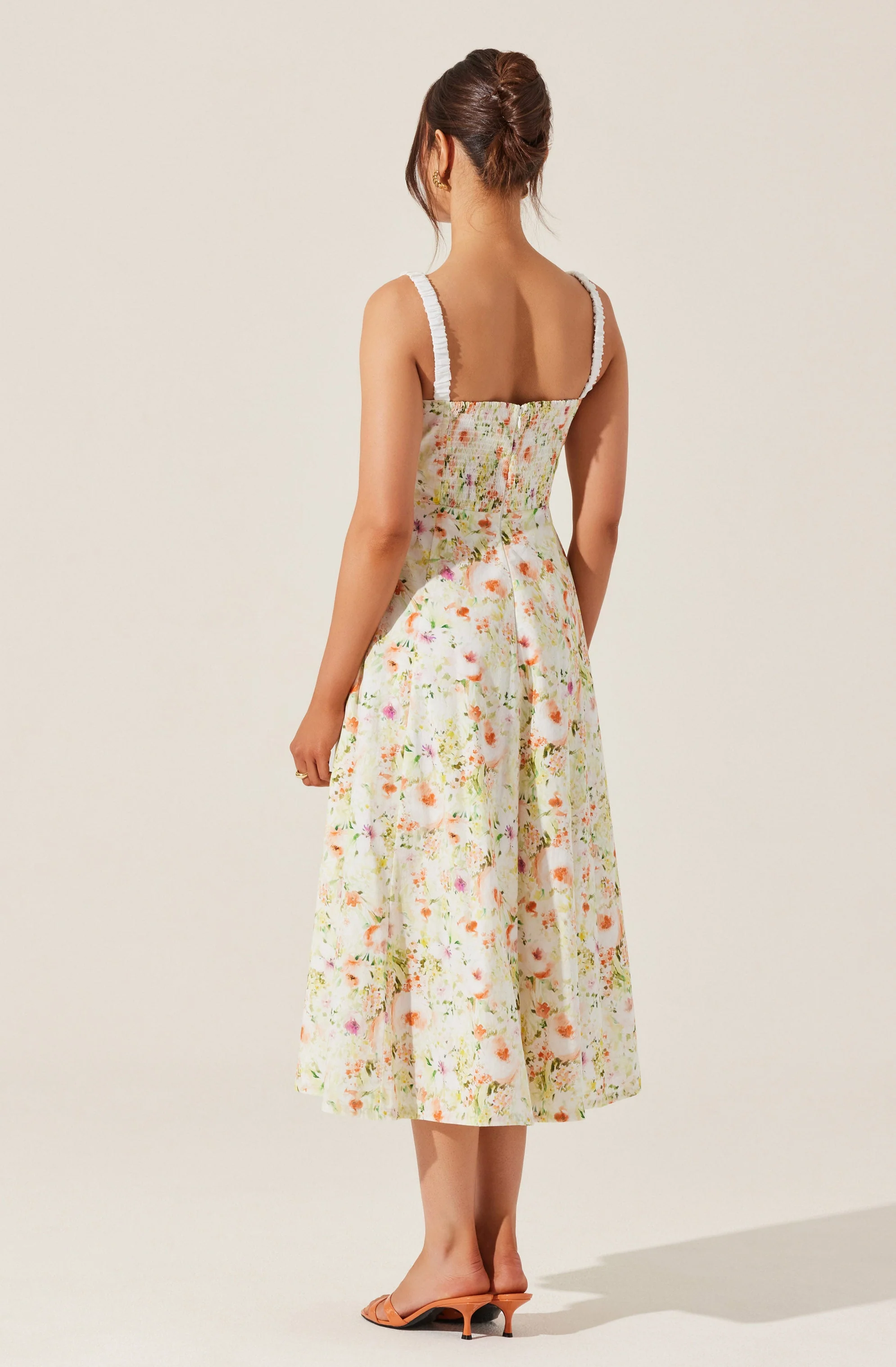 Julietta Floral Corset Midi Dress