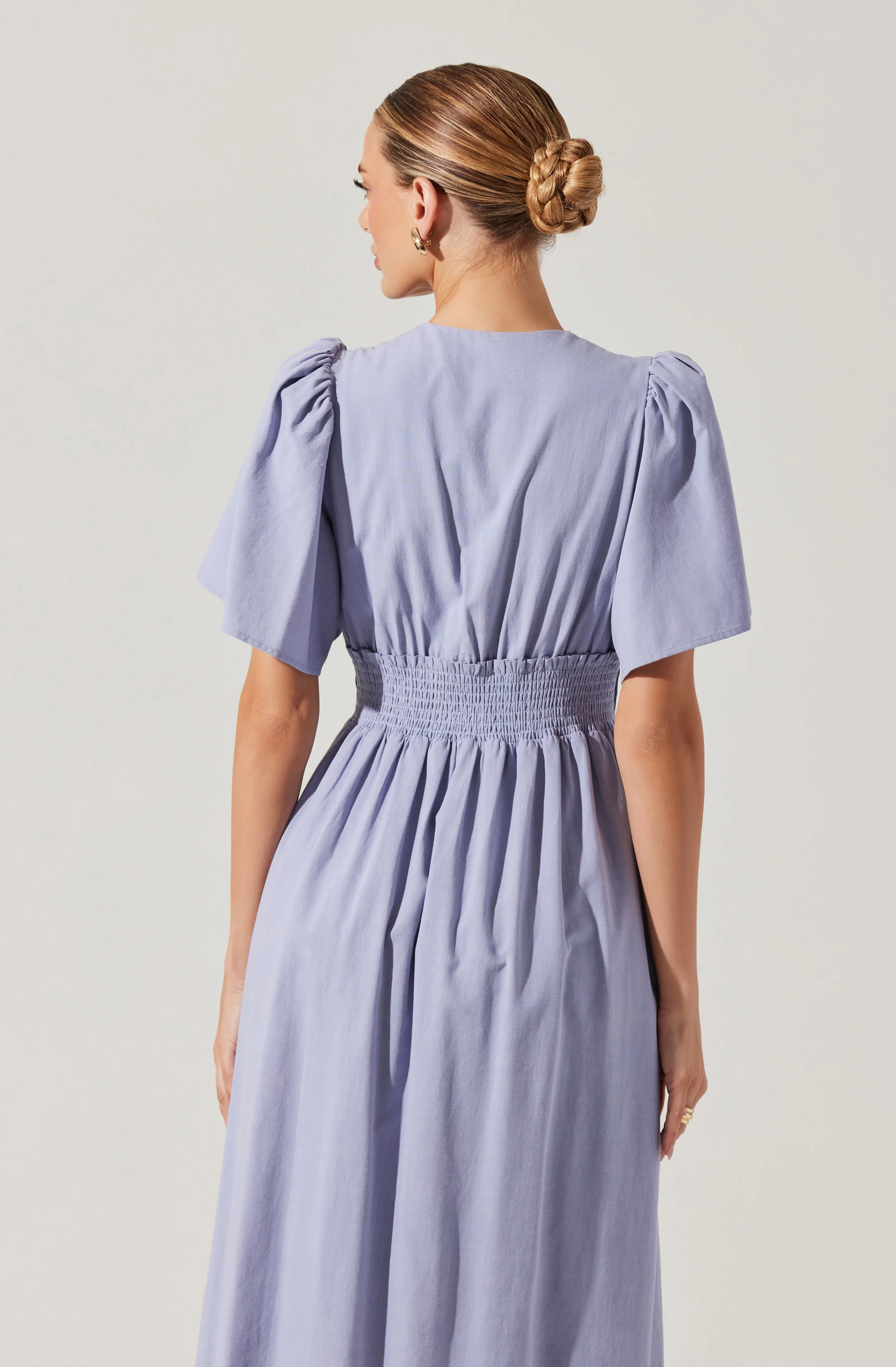 Hadleigh Scallop Trim Midi Dress