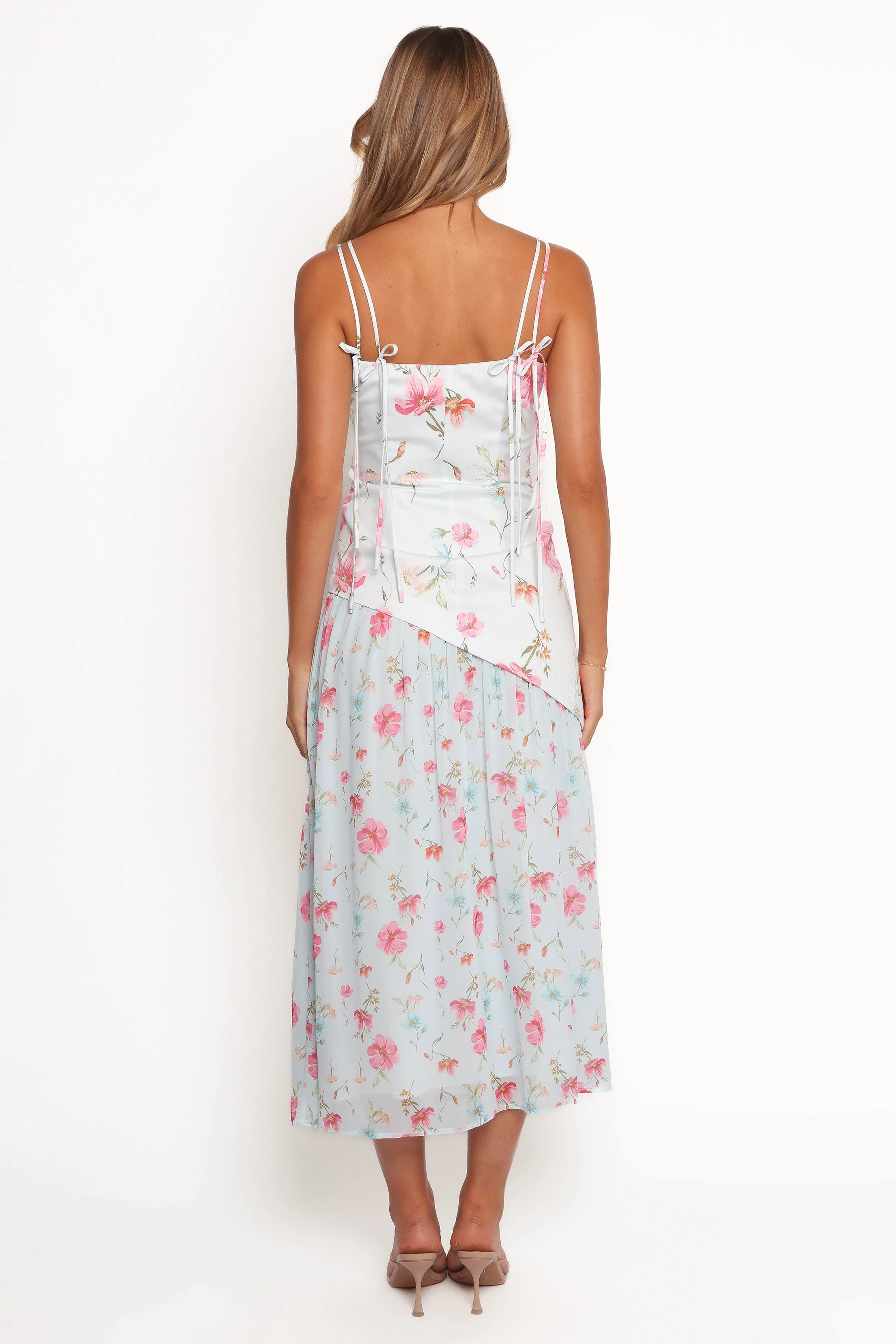 Renata Maxi Dress - Blue Floral