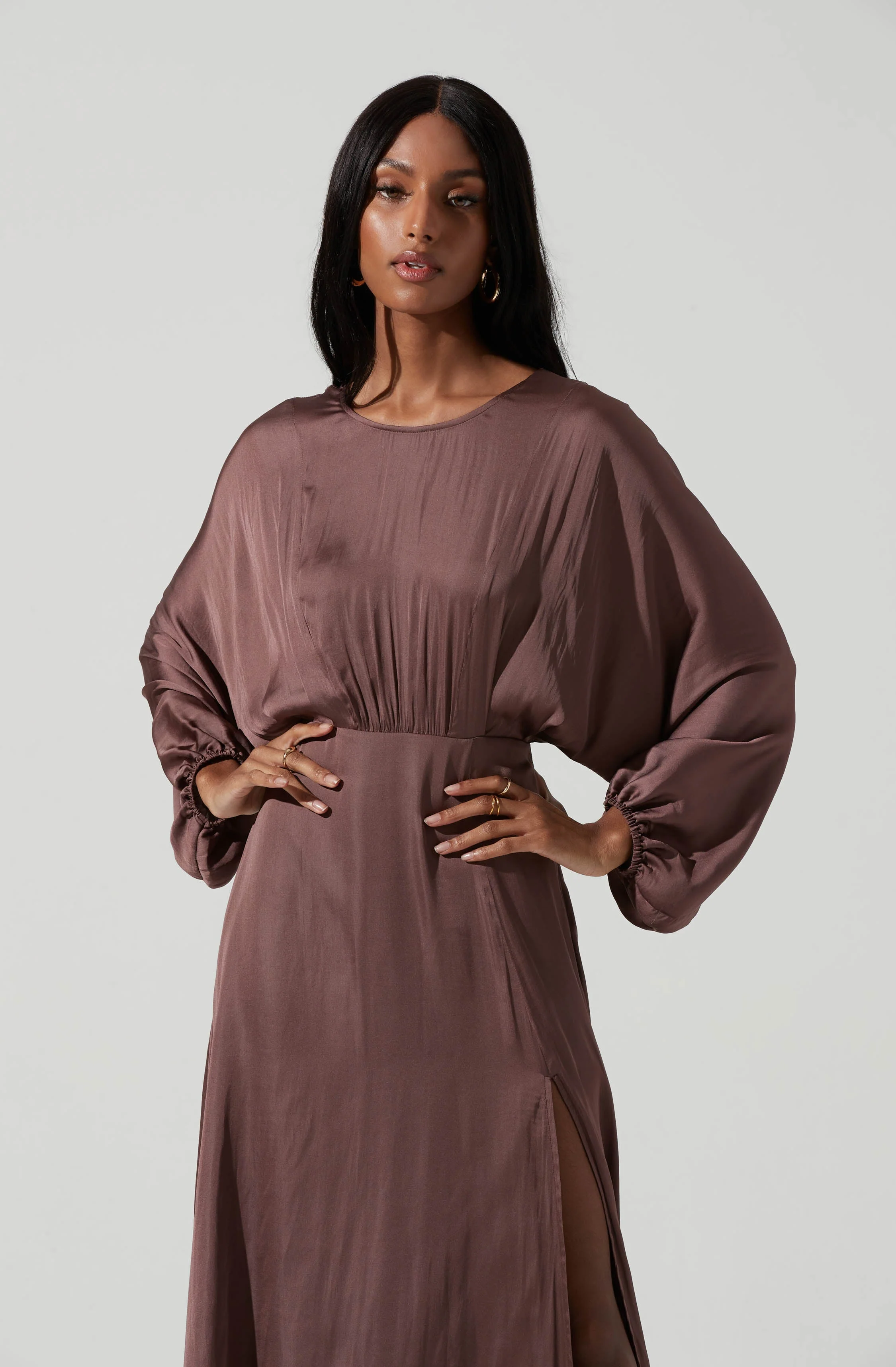 Marin Dolman Sleeve Midi Dress