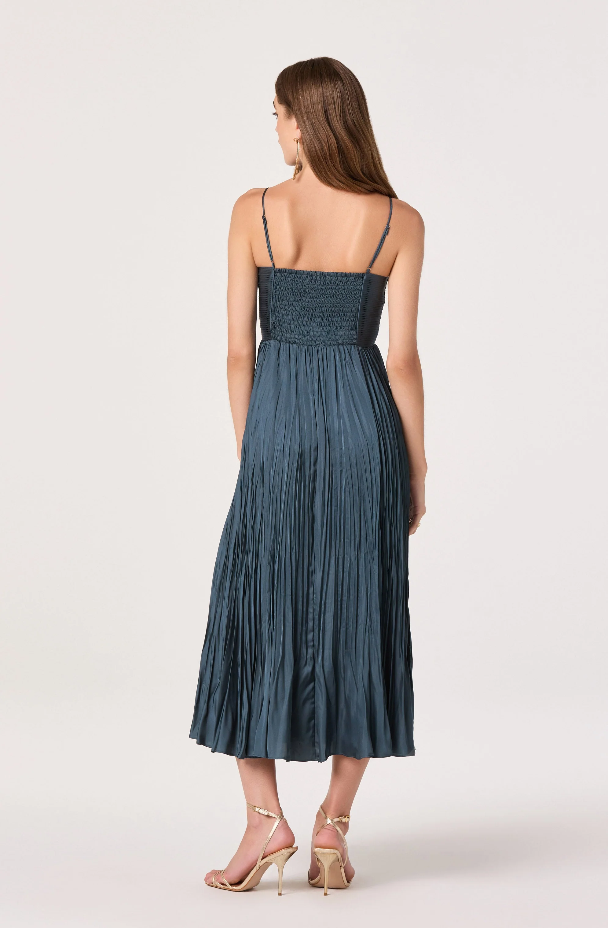 Maeve Pleated Midi Dress