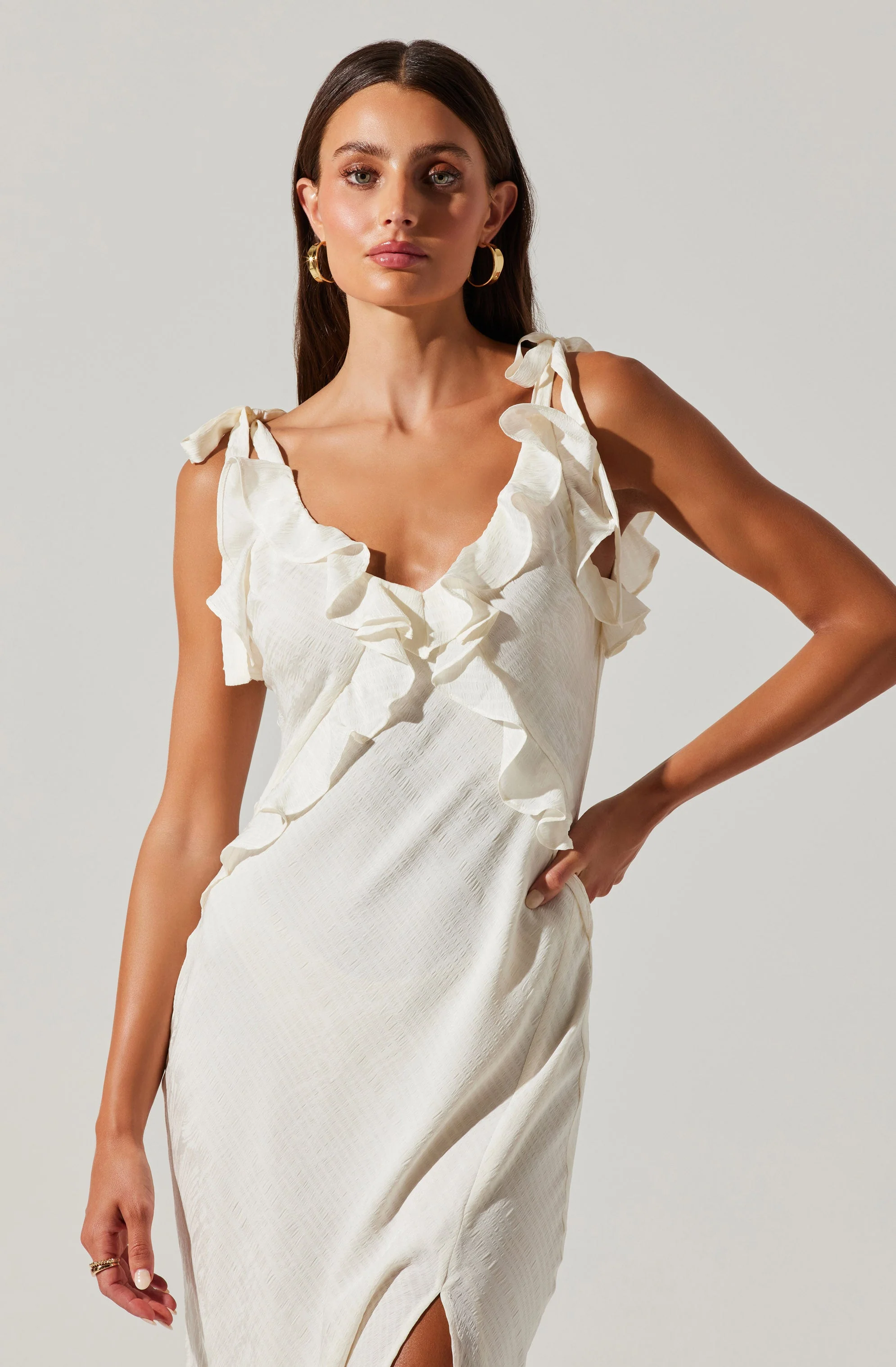 Sorbae Ruffle Maxi Dress