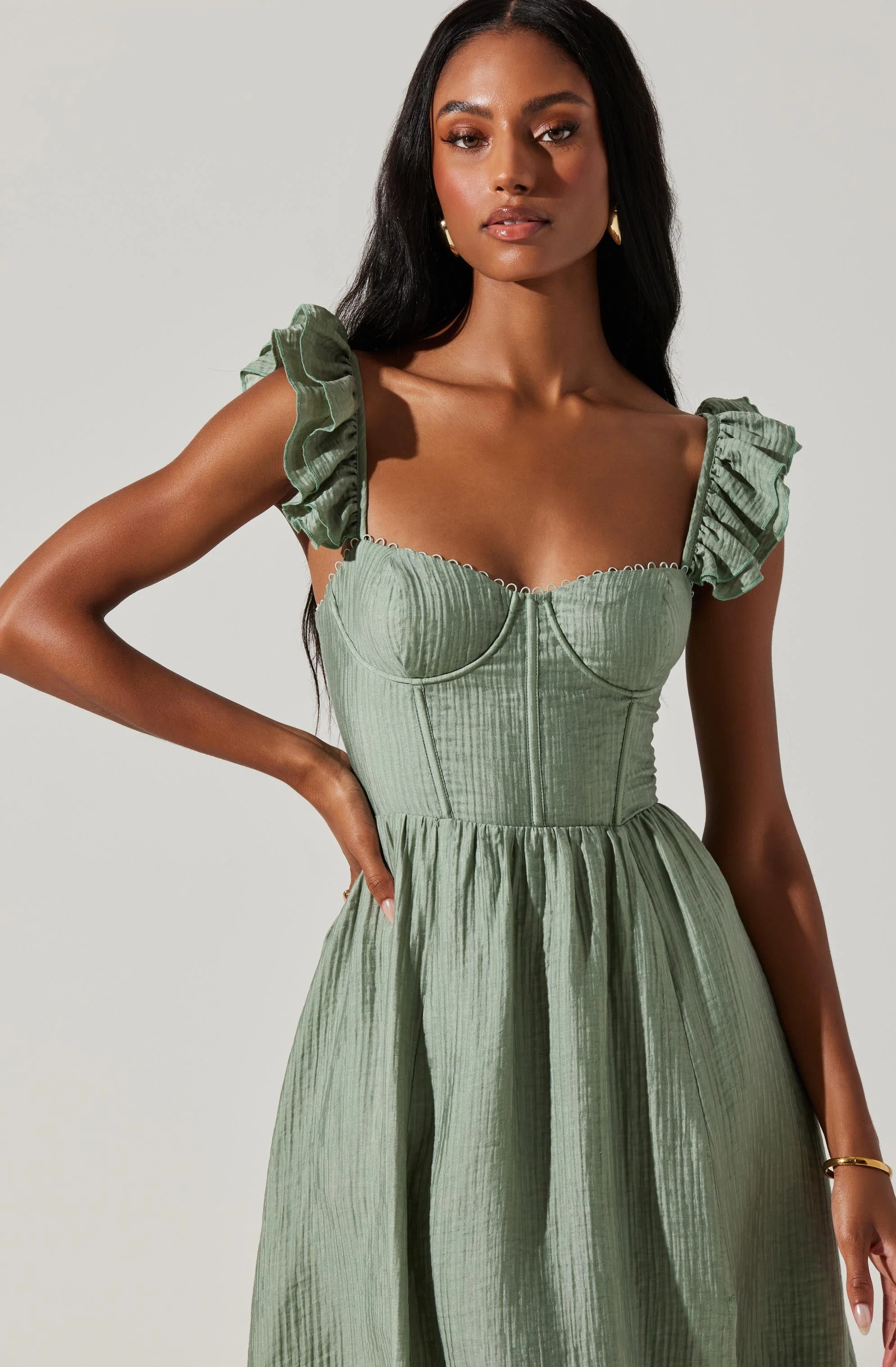 Wedelia Bustier Midi Dress