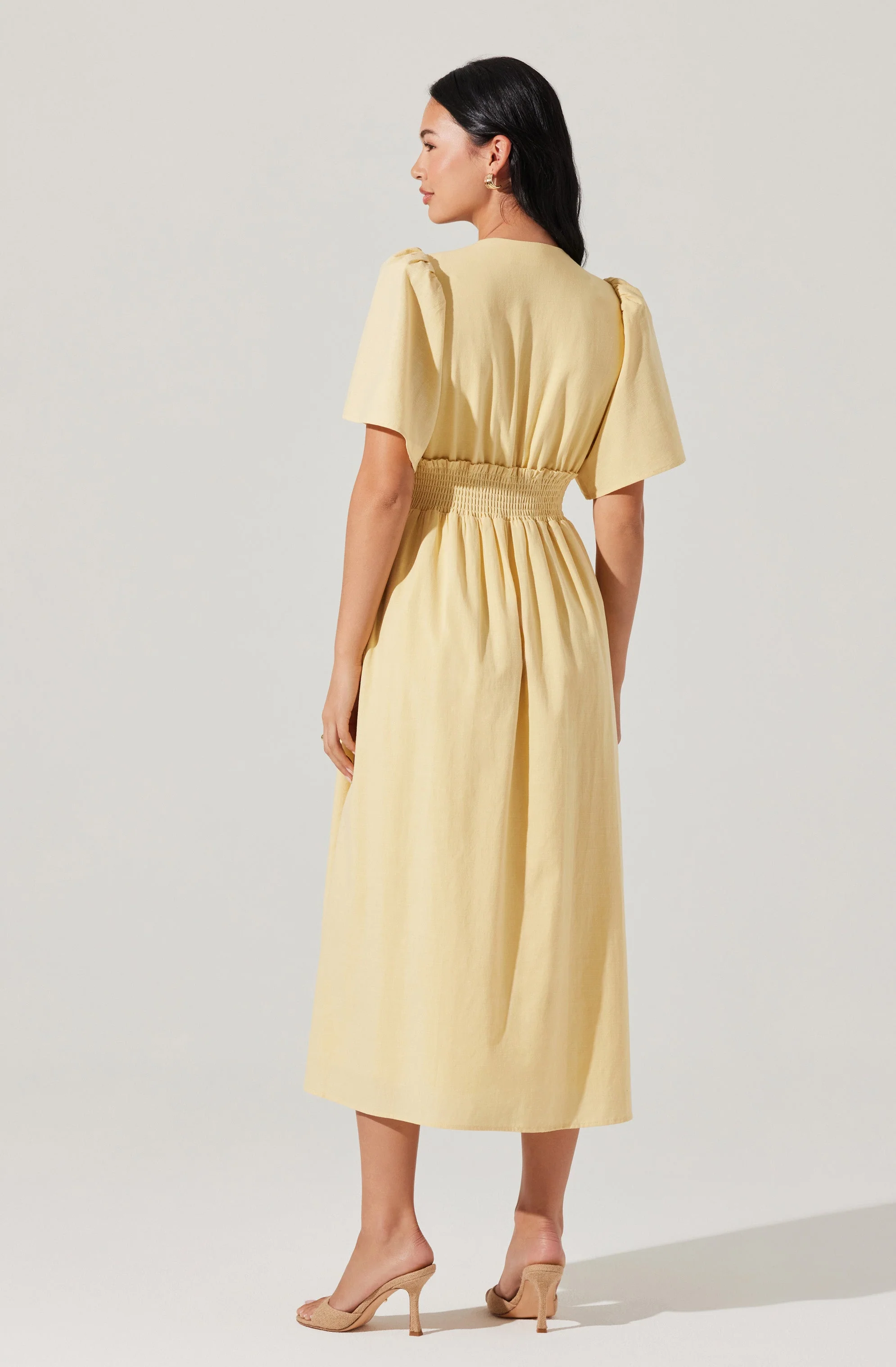 Hadleigh Scallop Trim Midi Dress