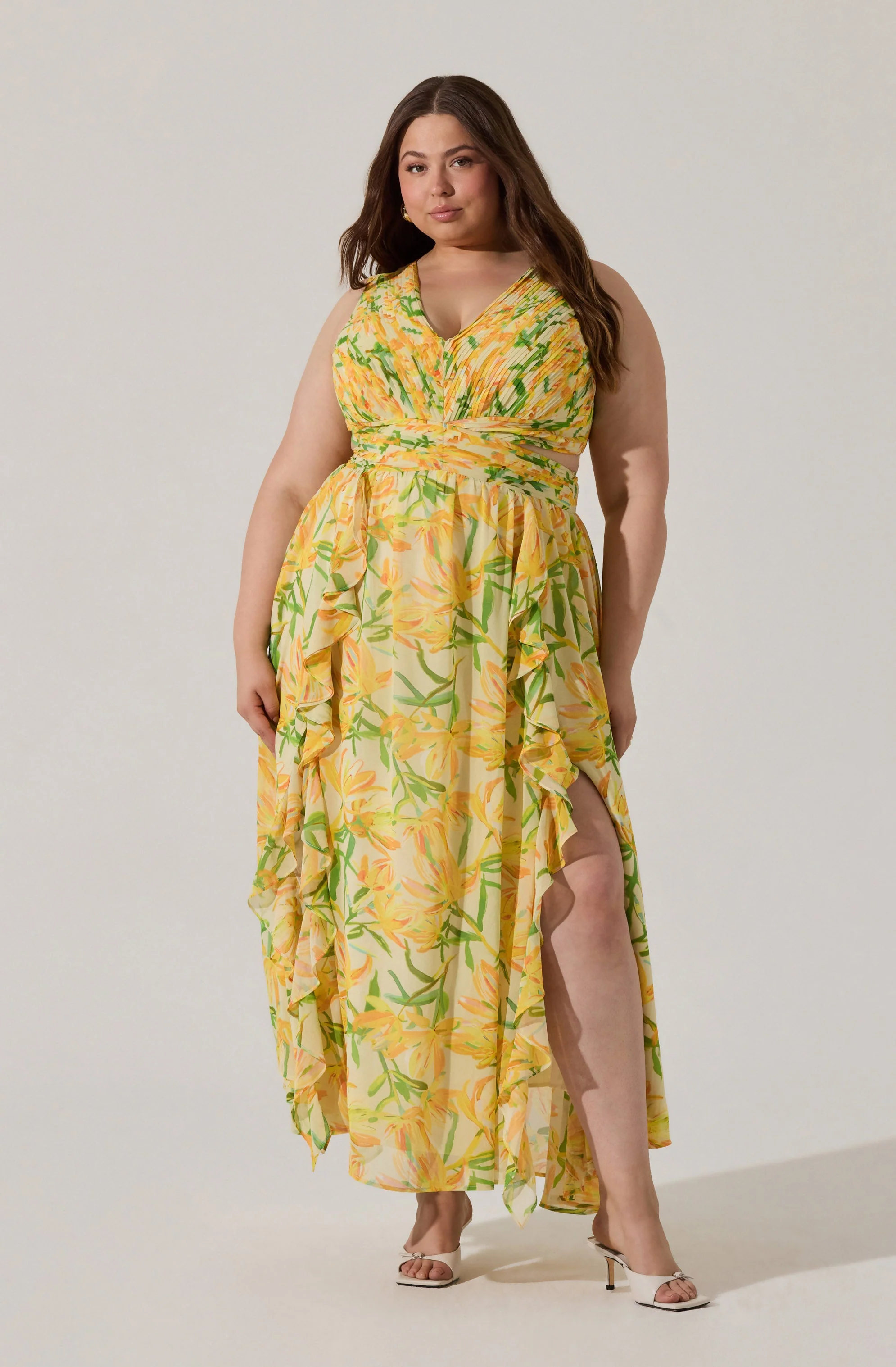 Noya Floral Cutout Maxi Dress