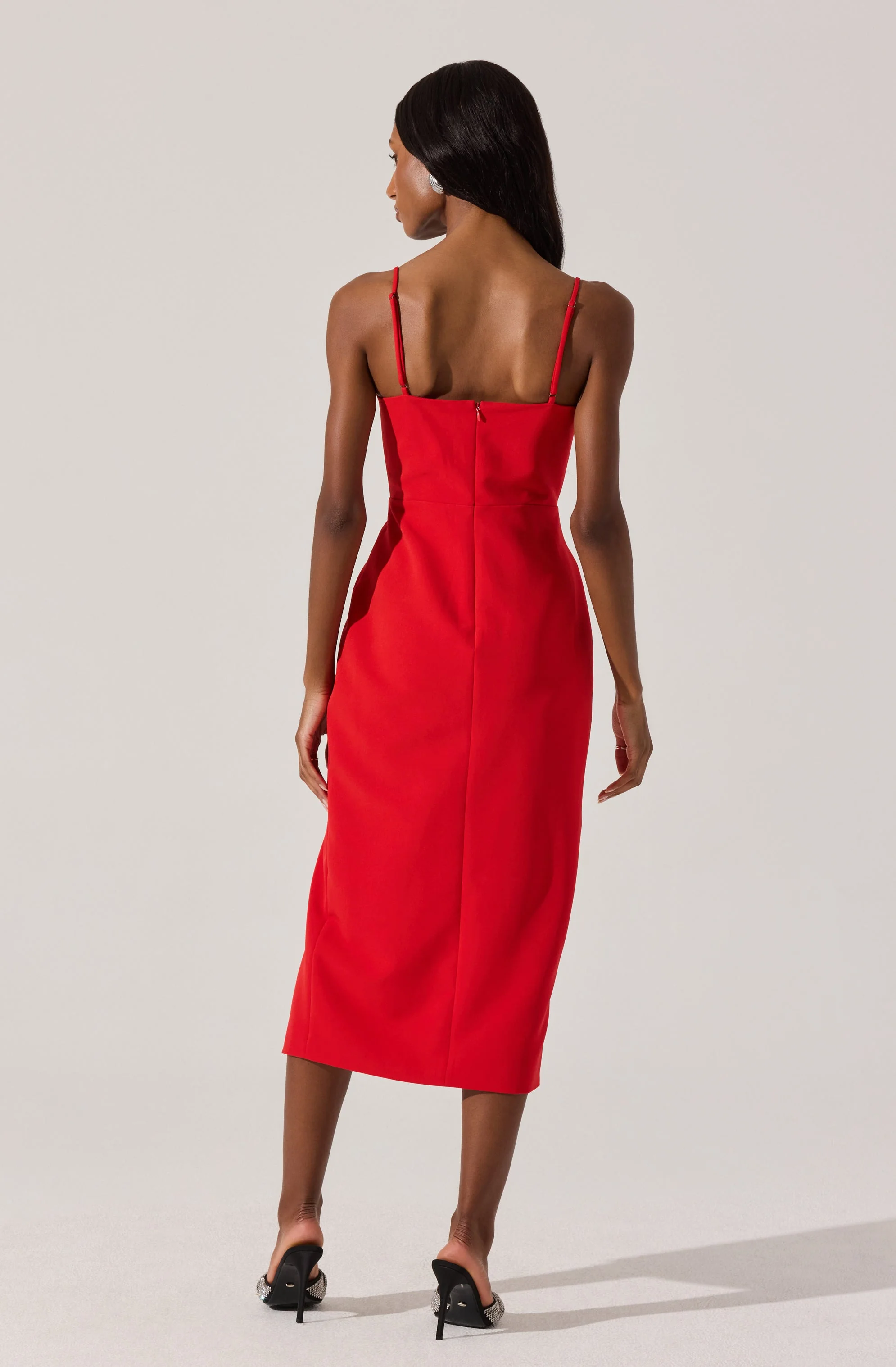 Embellished Bow Detail Midi Dress