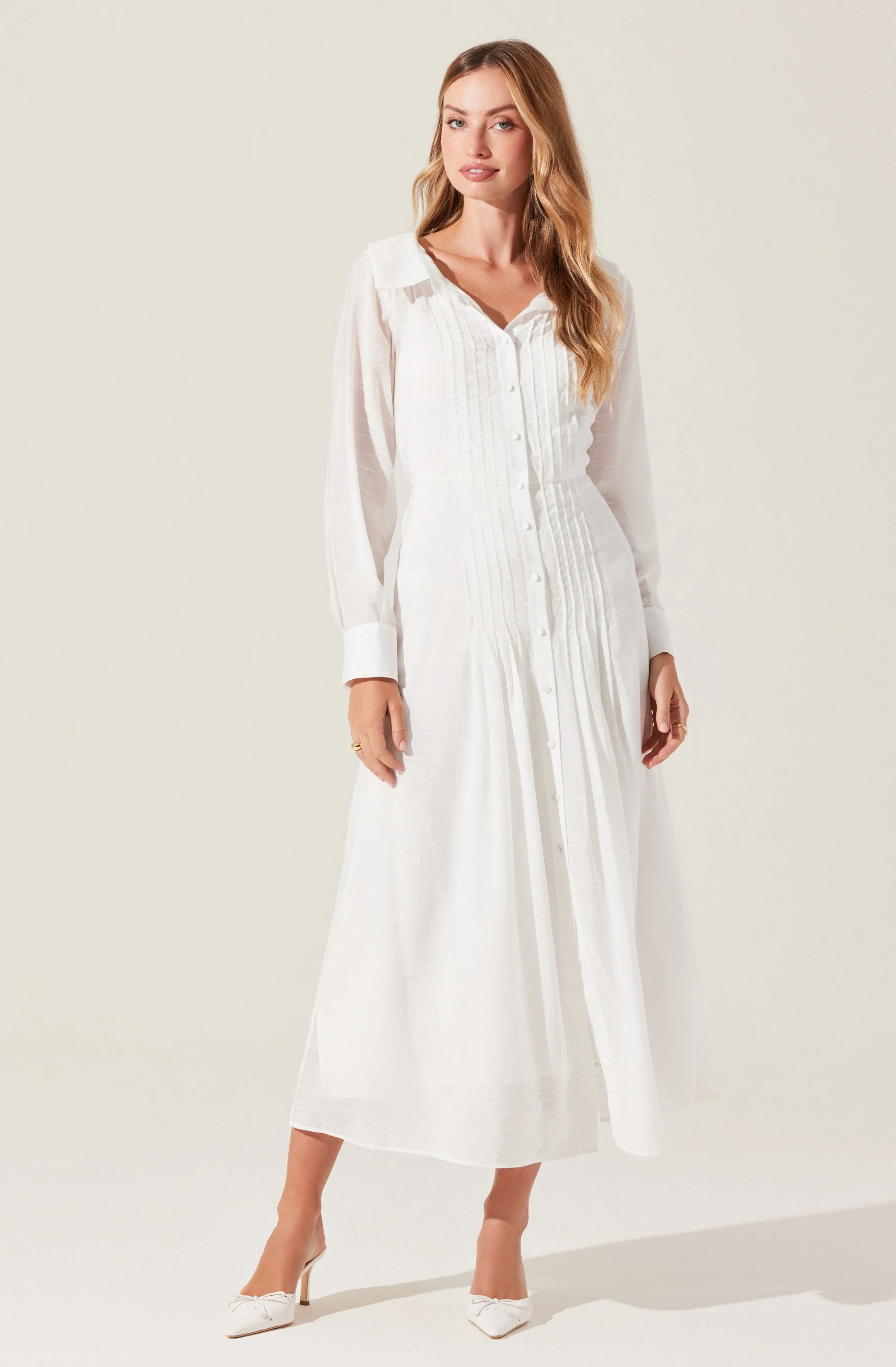 Diell Pleated Midi Dress